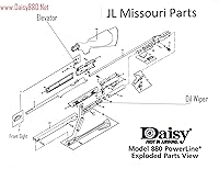 Vista 5 de Daisy Powerline 880 881 35 7880 Twist in Escape Valve Seal Bb Pellet Air Rifle