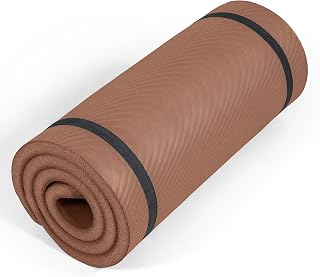 Tone Fitness 1" Extra Thick Yoga Mat, Exercise & Pilates Mat with Strap