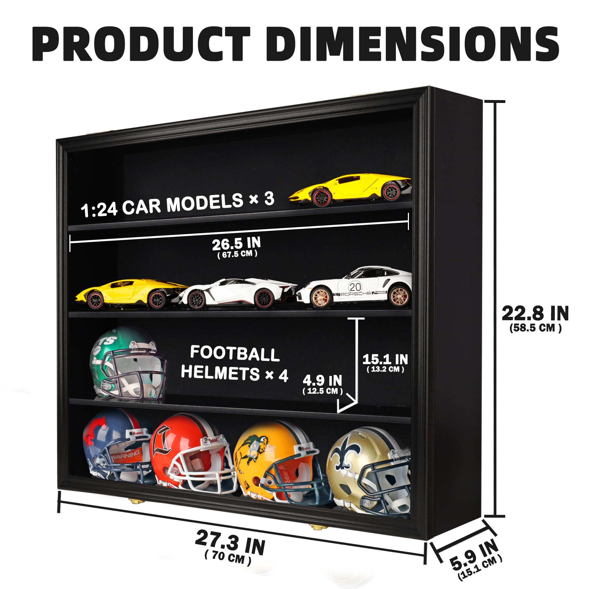 amazon football helmet curio cabinet Amazon.com: Souvenir Football Mini Helmet Display Case Wall Shelf  Compatible with 1:2 Scale Riddell Mini Helmet