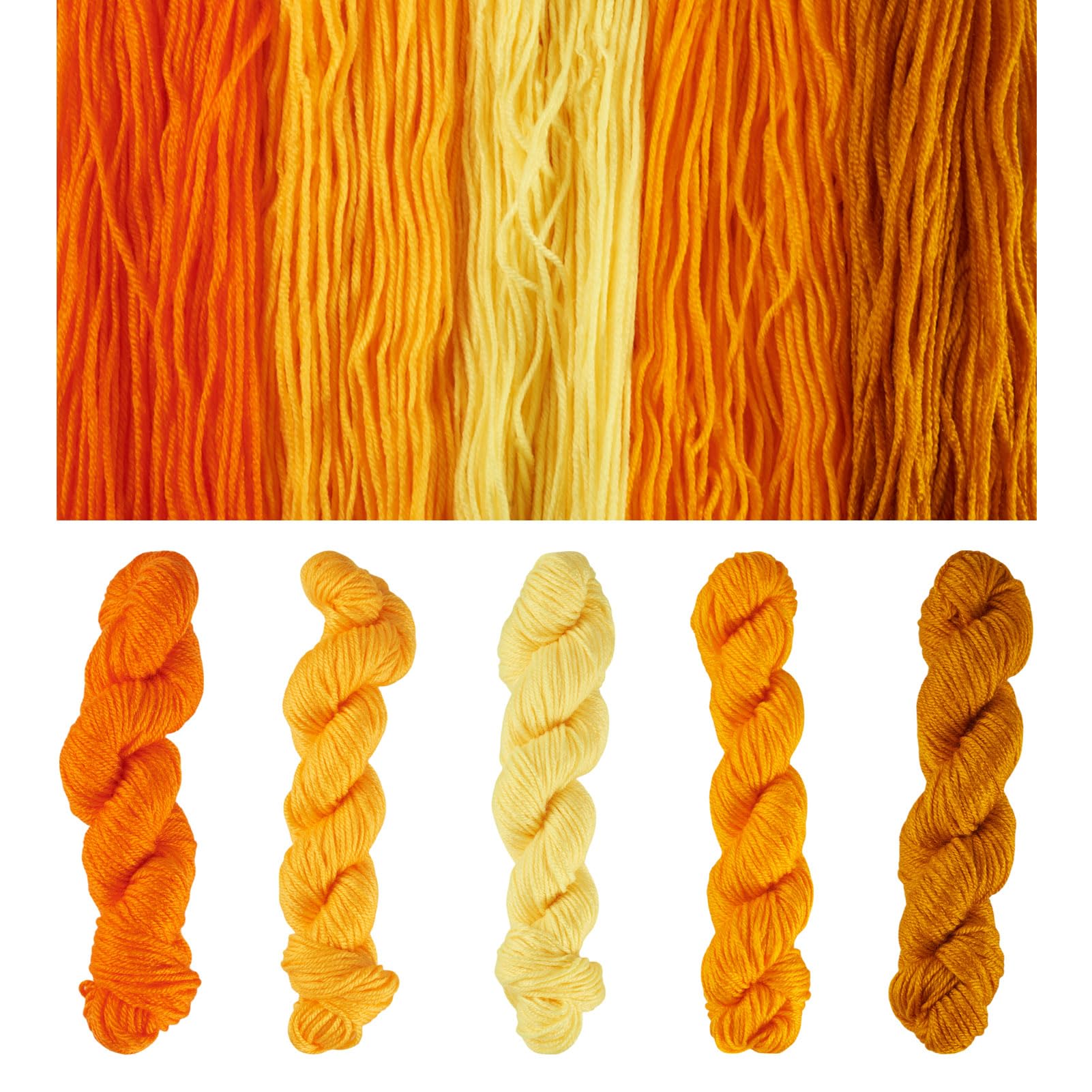 Fil acrylique doux orange pour éviter les picotements