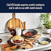 Vista 5 de HENCKELS Clad H3 10-pc Induction Ceramic Nonstick Pot and Pan Set, Stainless Steel, Durable and Easy to clean