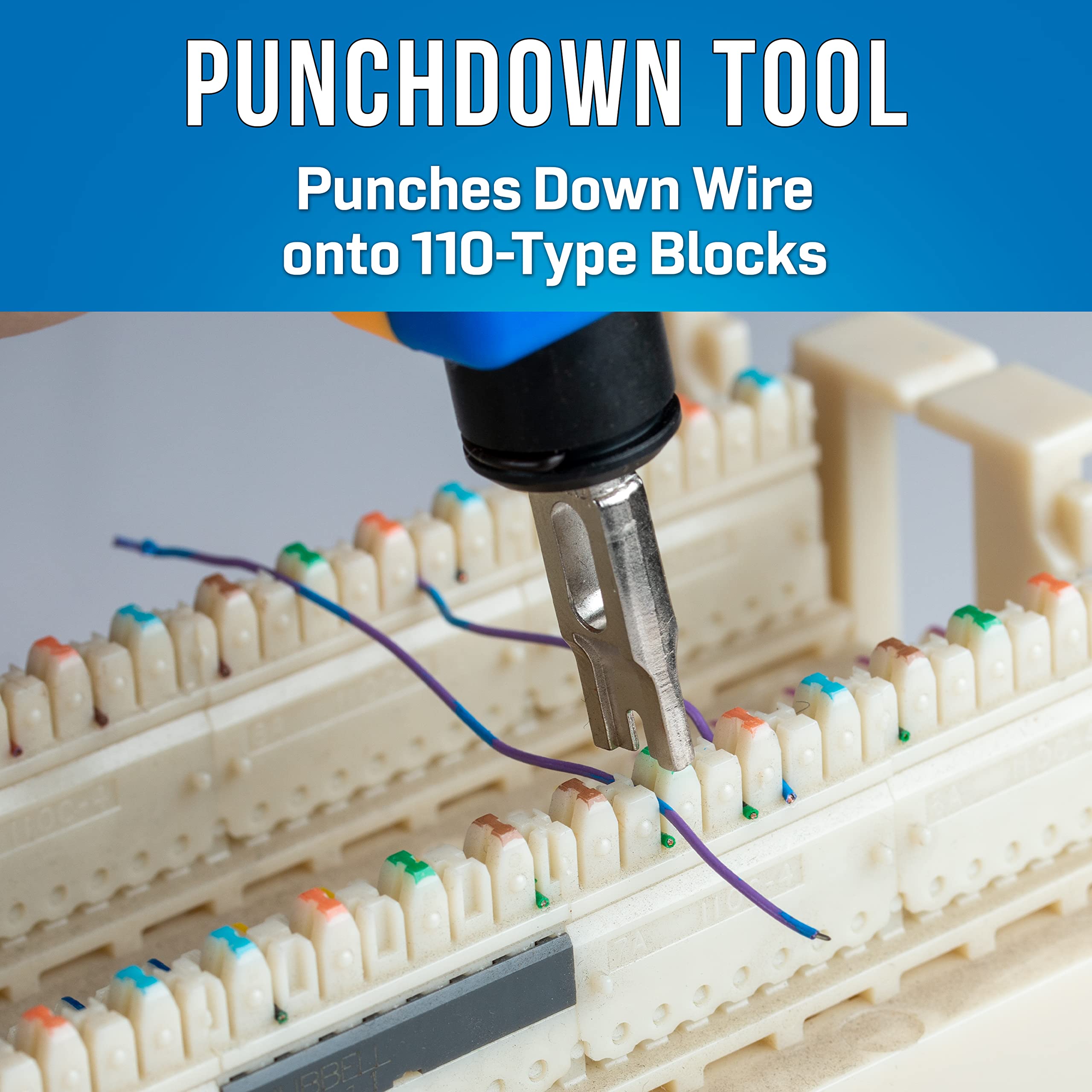 Jonard Tools TK-RJ550 VDV Kit d'outils d'installation avec outil de sertissage réseau, traceur de câble, outil de poinçon, connecteurs RJ45 et ciseaux ergonomiques