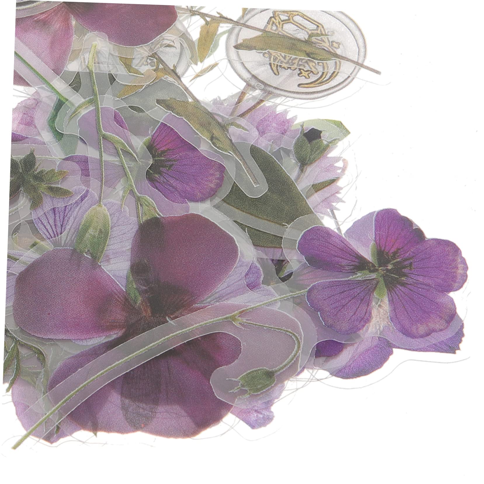 4piezas Pegatinas De Flores Secas Autoadhesivas Para Álbumes Decoración De Manualidades Material Para Scrapbook y Tarjetas De Felicitación