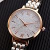 Women's Quartz Watch Exquisite Bangle Bracelet Minilistic Style Diamond Dial Leaf Shaped Crystal Glass Round Watch Case Everyday Classic Gifts