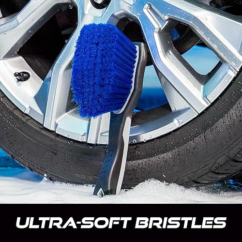 Miniatura 4 de VIKING Cepillo de rueda para llantas, cepillo de limpieza para neumáticos, gris, 10.3 x 3.3 x 3.8 pulgadas