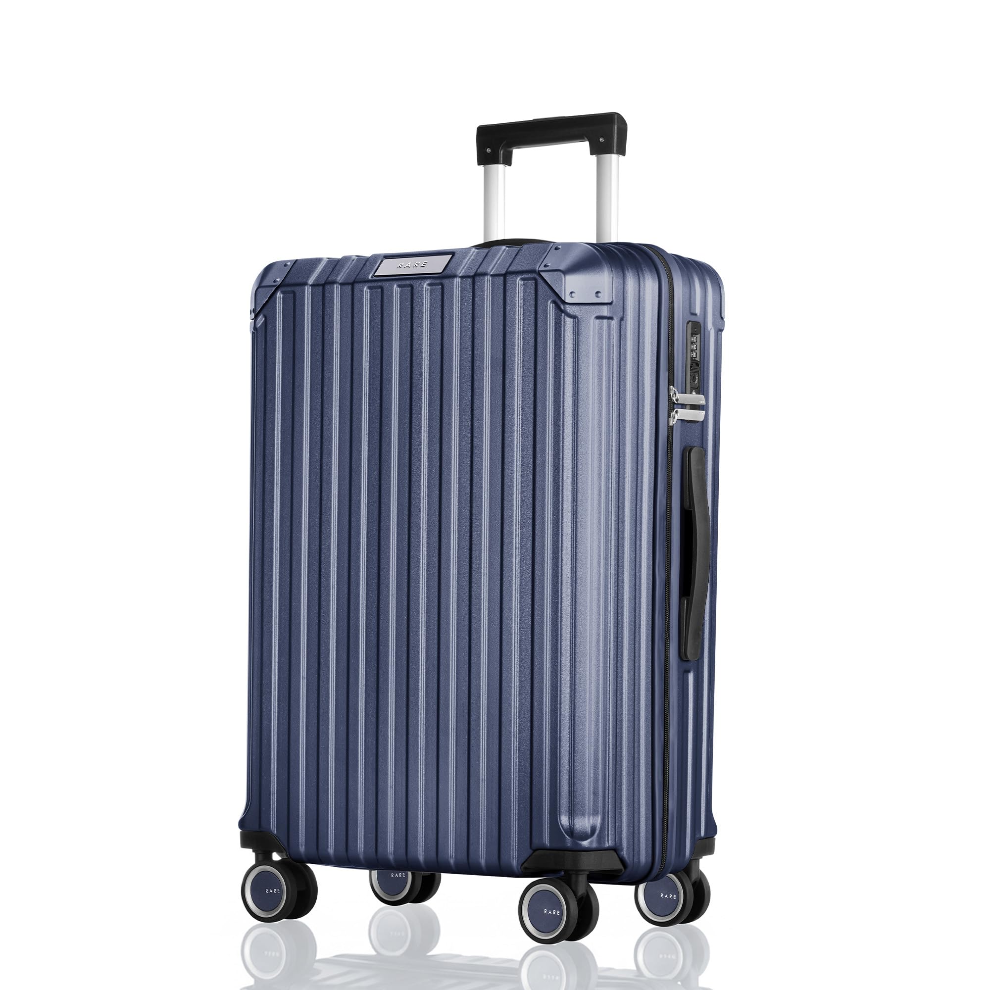Victus Pro Medium Size Dark Blue Hard Trolley Bag Polycarbonate Antiscratch Travel Suitcase with Reinforced Corners, 8 Silent Wheels and a Sturdy TSA Lock - Luggage for Men & Women-image-49
