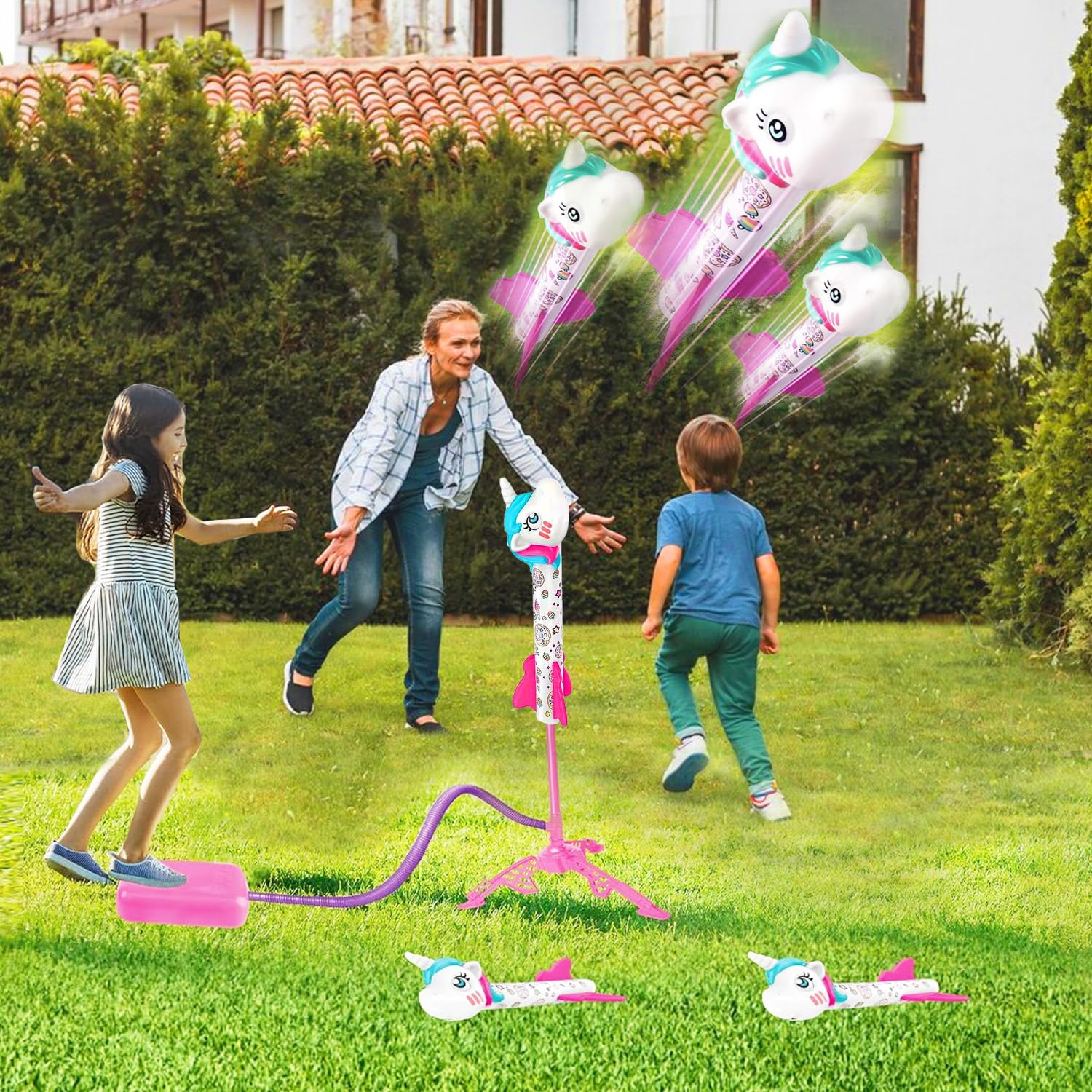 Fusée Jouet Enfant Plastique Kit 3-12 Ans Air Mousse Exterieur Cadeau Anniversaire
