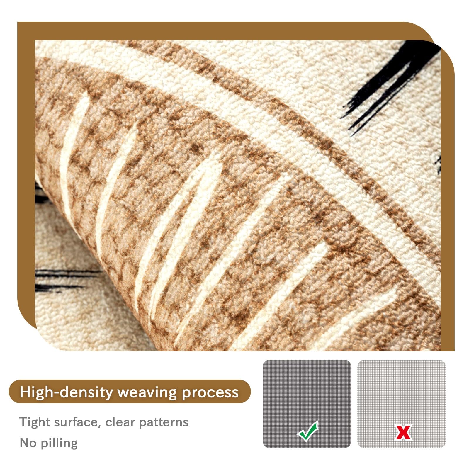 Tapete marrón para silla de oficina para alfombras y suelos de madera dura, tapete de escritorio antideslizante para alfombras de pelo bajo, fácil de enrollar y fácil de limpiar, 100 x 160 cm