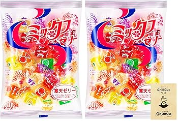 Amazon.co.jp: OKURUX [2袋セット] 金城製菓 ミックスゼリー