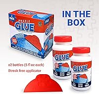 Vista 7 de MasterPieces – Pegamento para rompecabezas con esparcidor de plástico ancho, fácil de aplicar, se seca rápido y transparente, protege rompecabezas