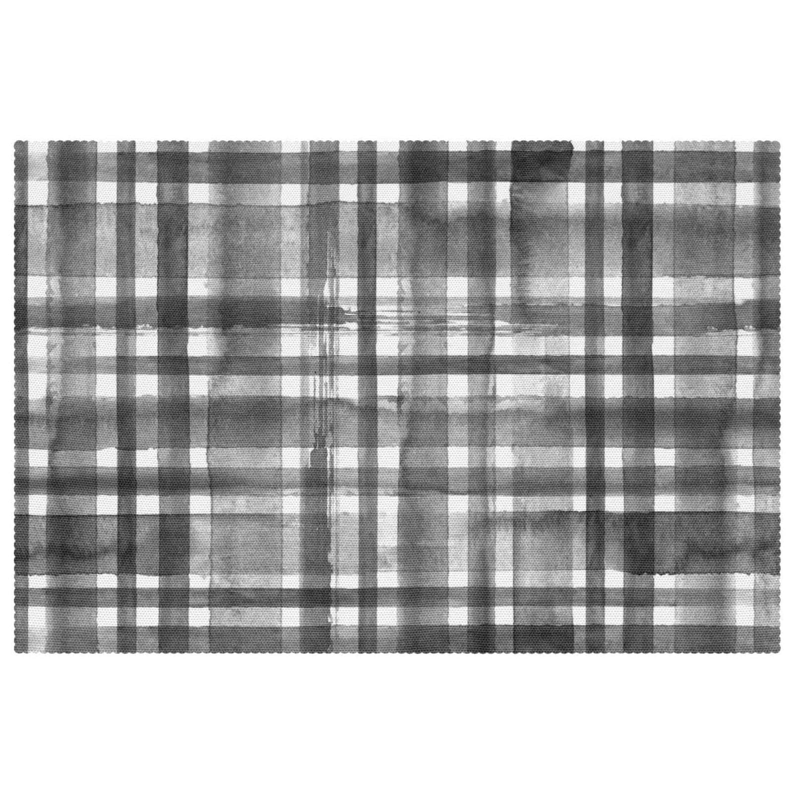 Set de table antidérapant résistant chaleur rectangulaire gris 30x45