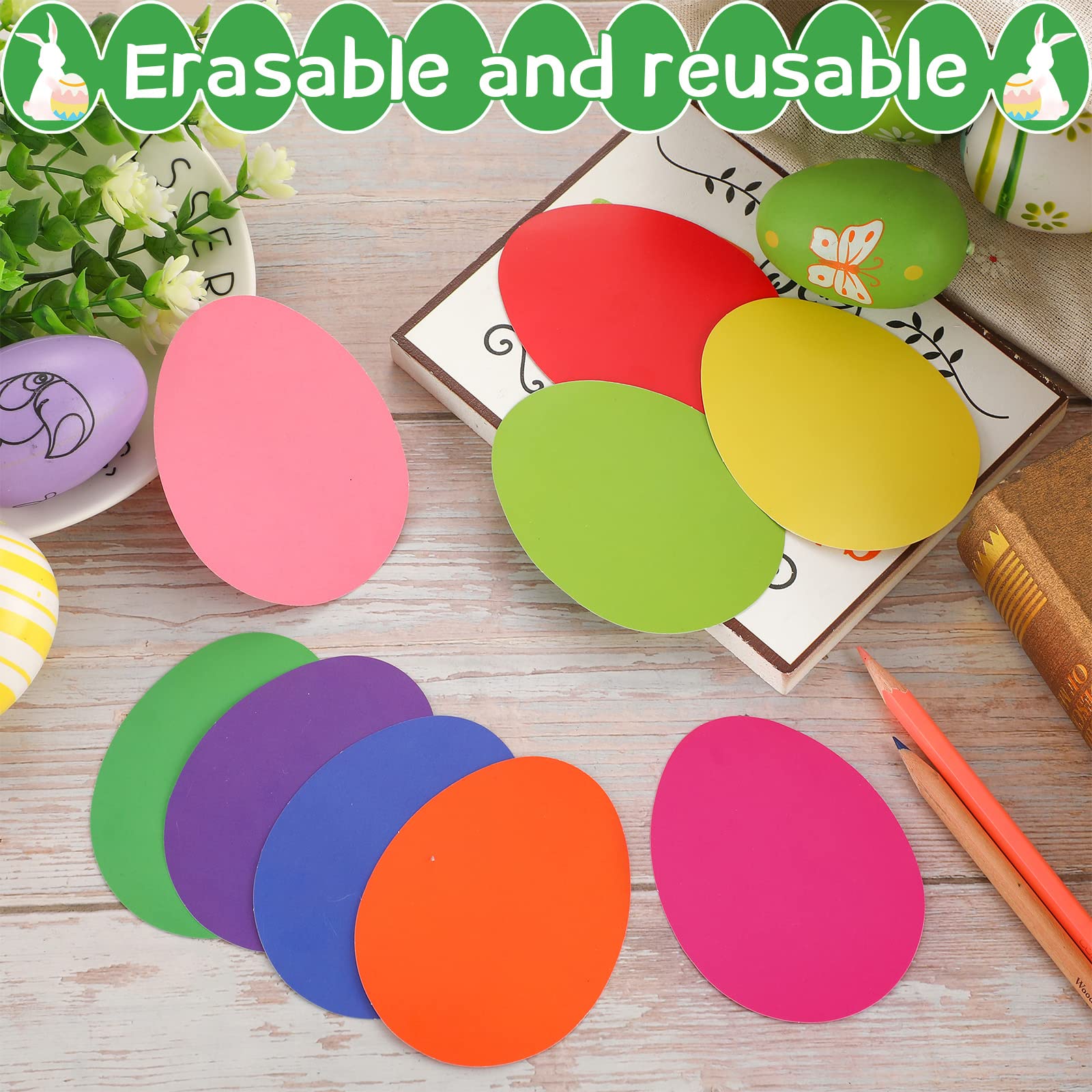 Snapklik.com : 108 Pcs Easter Egg Cutouts Bulk Spring Bulletin Board ...