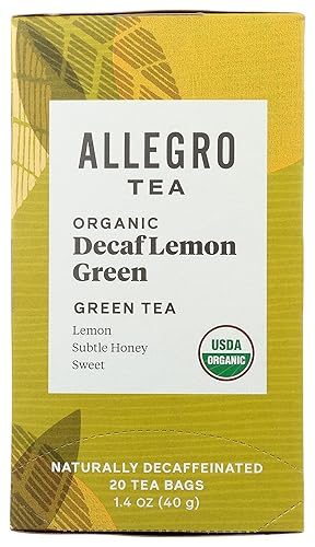 Miniatura 1 de Allegro Tea - Bolsas de té verde limón descafeinado orgánicas 20 unidades