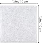Utopia Towels - Ensemble de linges de coton - 100% Coton épingle à anneaux, vêtements visage en flanelle de qualité supérieure, très absorbant et doux feeling bout Towels (24 Boîte, blanc)
