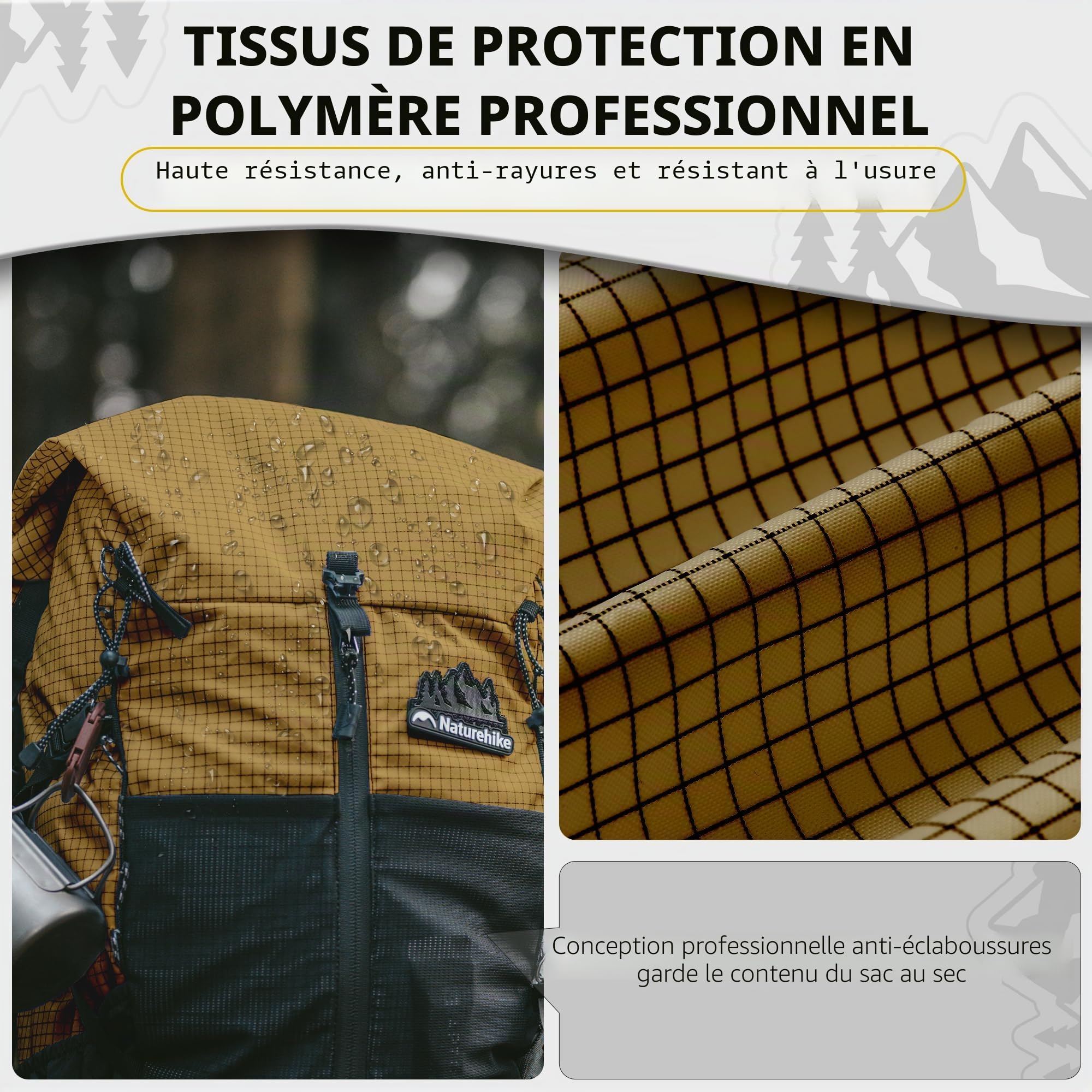 Naturehike Sac à Dos De Randonnée 25l/35L Hommes Femmes Sac à Dos De Voyage Sacs à Dos De Trekking étanches Pour Le Camping En Plein Air Voyage Sac à Dos Backpacking