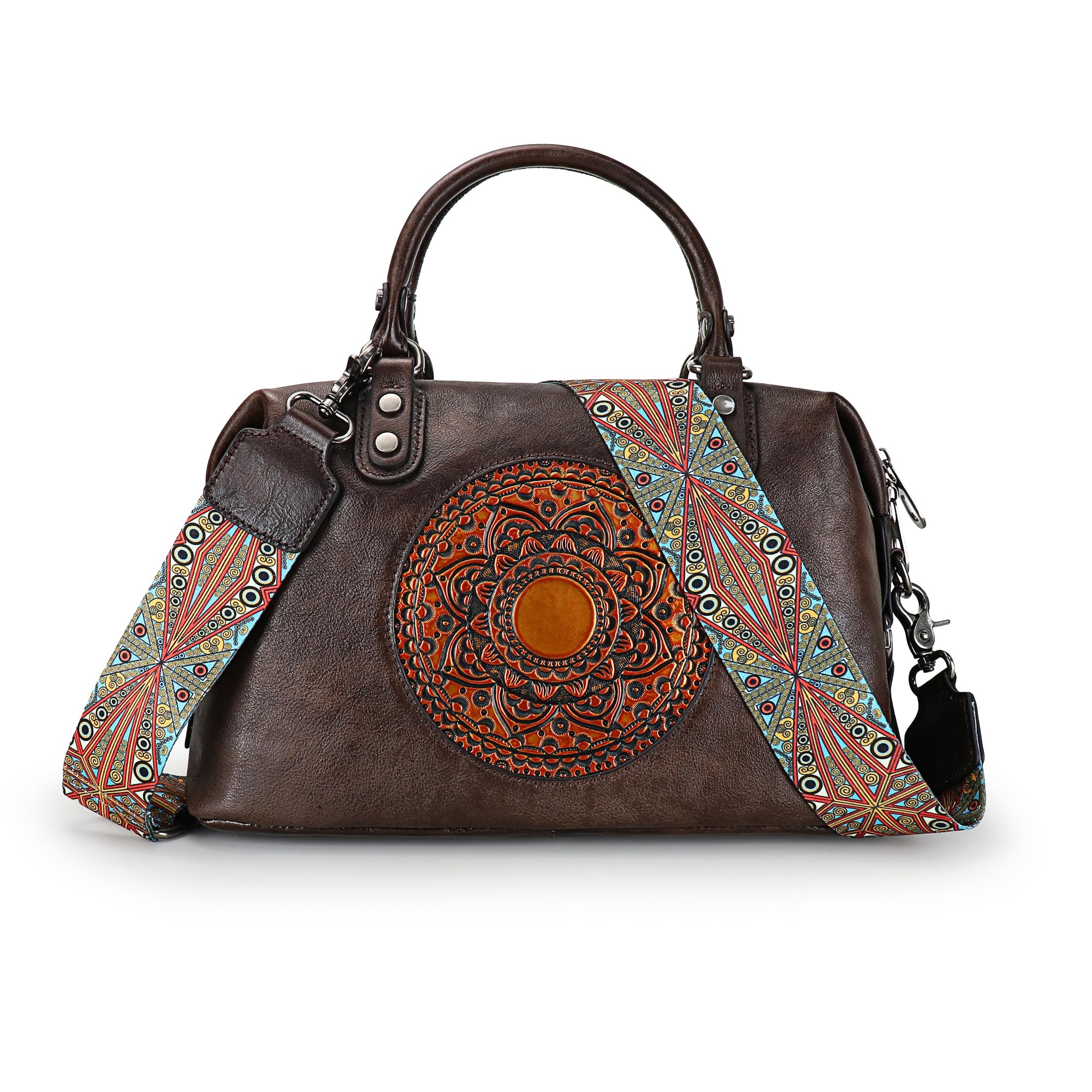 Borse a tracolla da donna, piccole borse a tracolla con tasche multiple, pelle, cerniera, borsa a tracolla alla moda con tracolla regolabile e rimovibile
