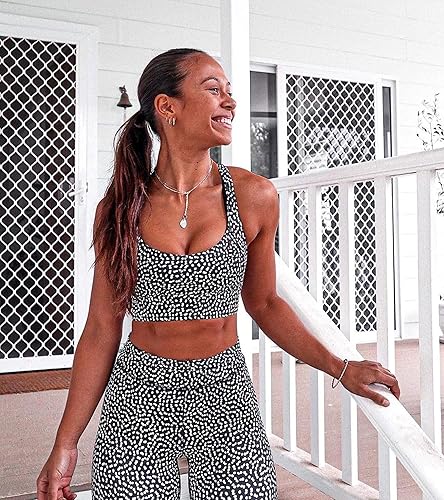 Miniatura 5 de Hotexy Conjunto de entrenamiento para mujer trajes de 2 piezas leggings de yoga de talle alto con brasier deportivo elástico ropa de gimnasio