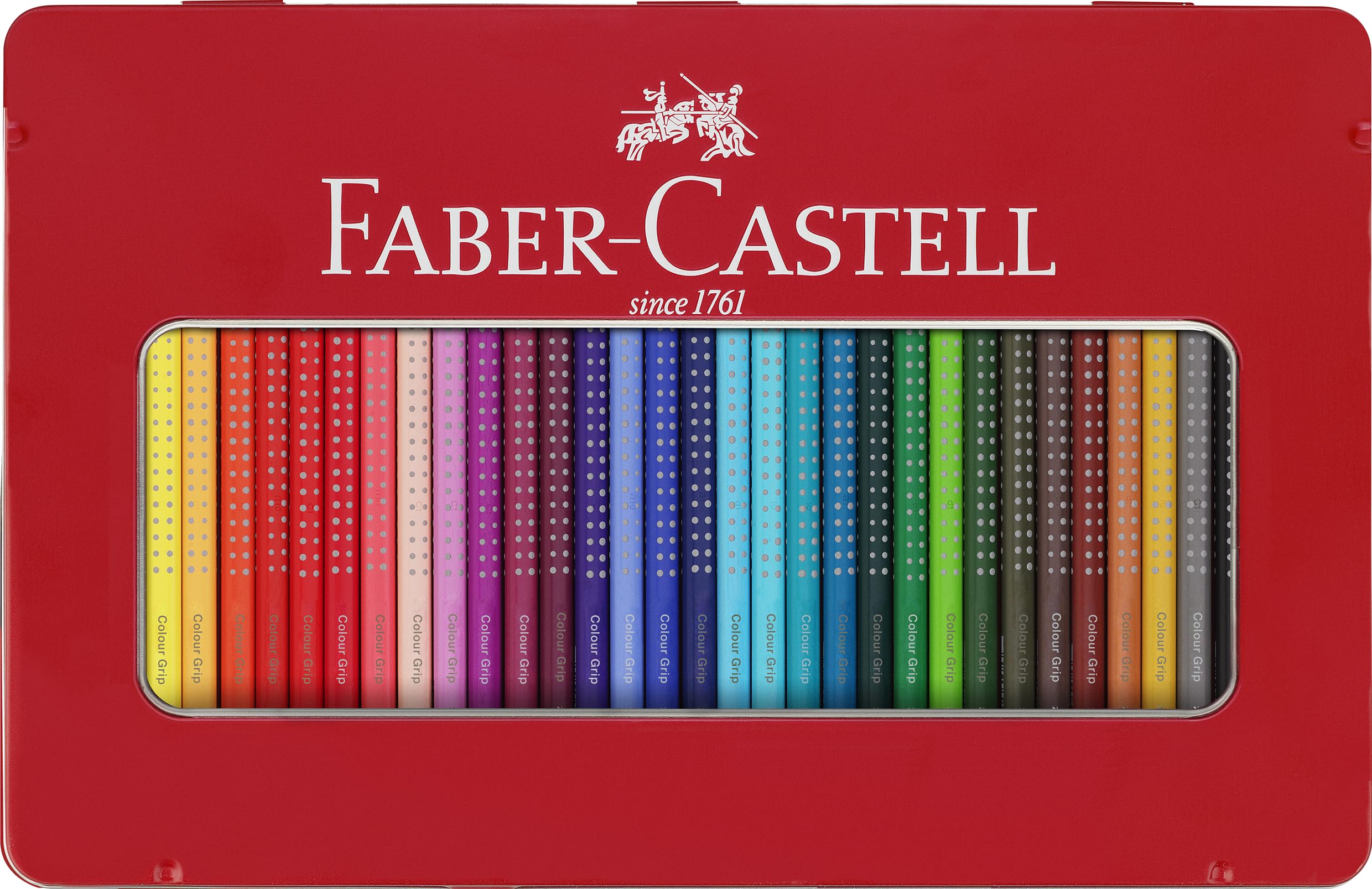 Amazon.co.jp: ファーバーカステル カラーグリップ水彩色鉛筆 36色(缶