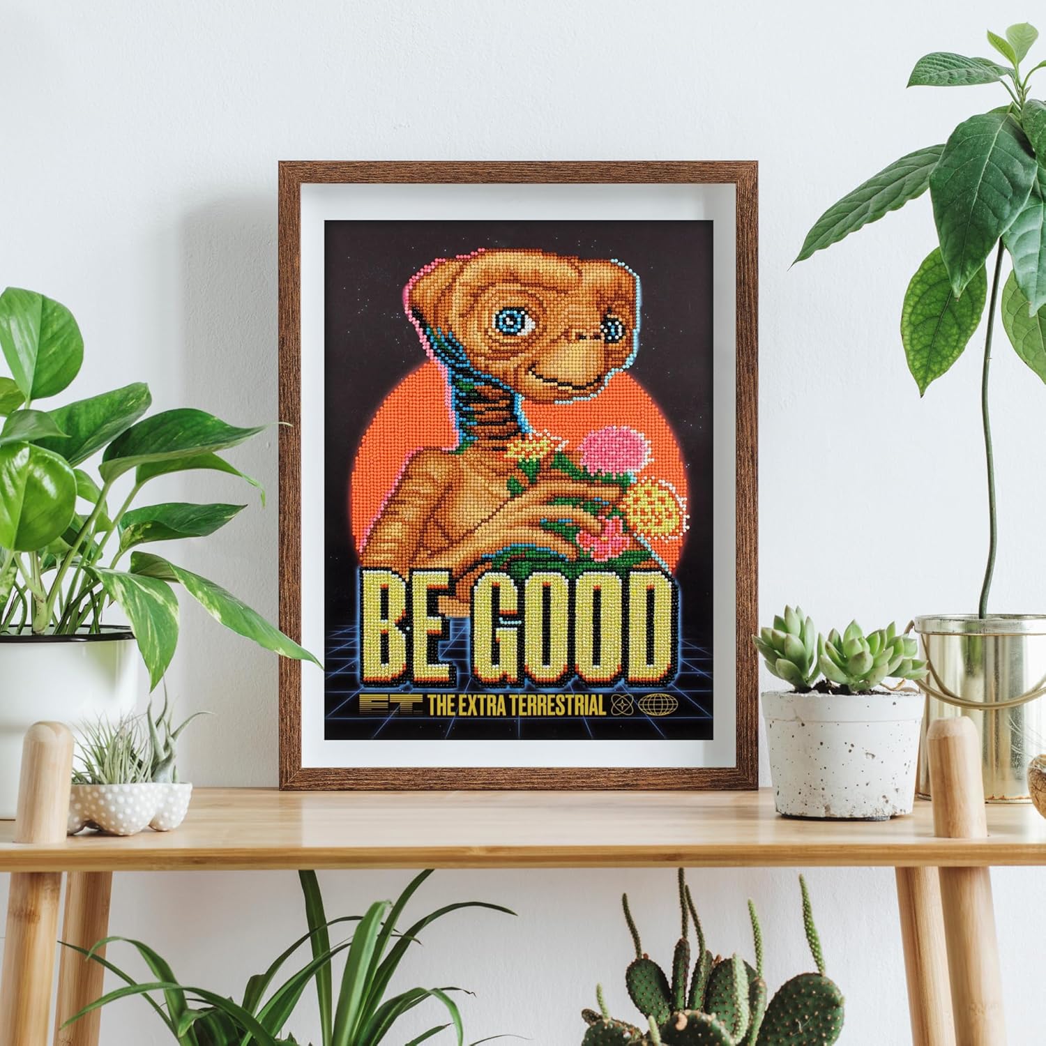 DIAMOND DOTZ Kit - E.T. Be Good - Diamond Painting Kit for Adults - Diamond Art Painting of E.T. the Extra-Terrestrial - Movie Diamond Painting