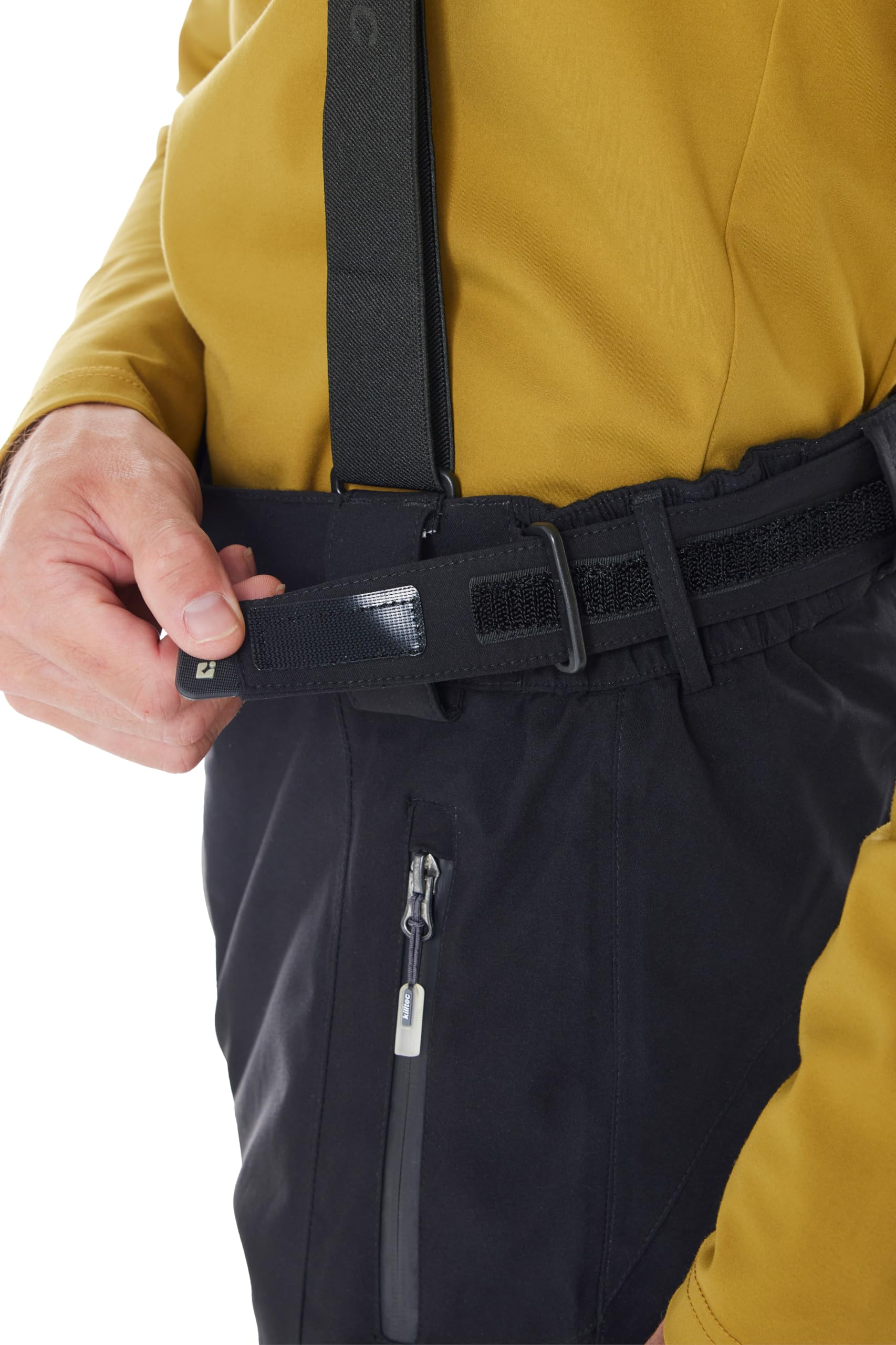 Killtec - Enosh, Pantaloni da Sci/Pantaloni Funzionali con Bretelle Rimovibili, Protezione Bordi e paraneve Uomo