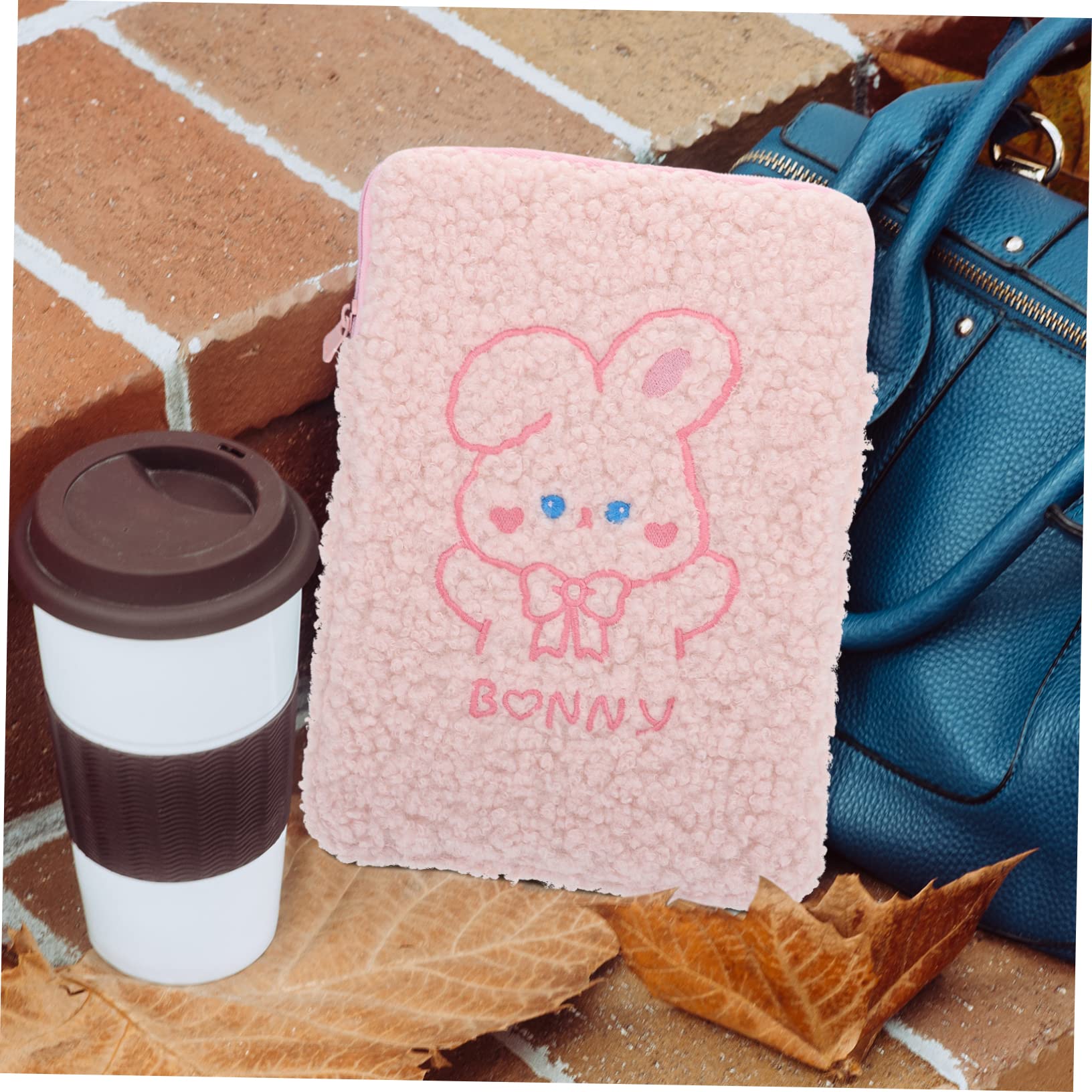 TEHAUX Pink Tablet Bag for Boys and Girls Universal Storage Pouch for Students Portable Inner Bag for Laptop