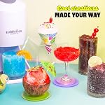 Kit de Machine à Glace à Glace Hawaïenne - 3 Saveurs, 25 Tasses, Pailles, Verseurs, Moules à Glace