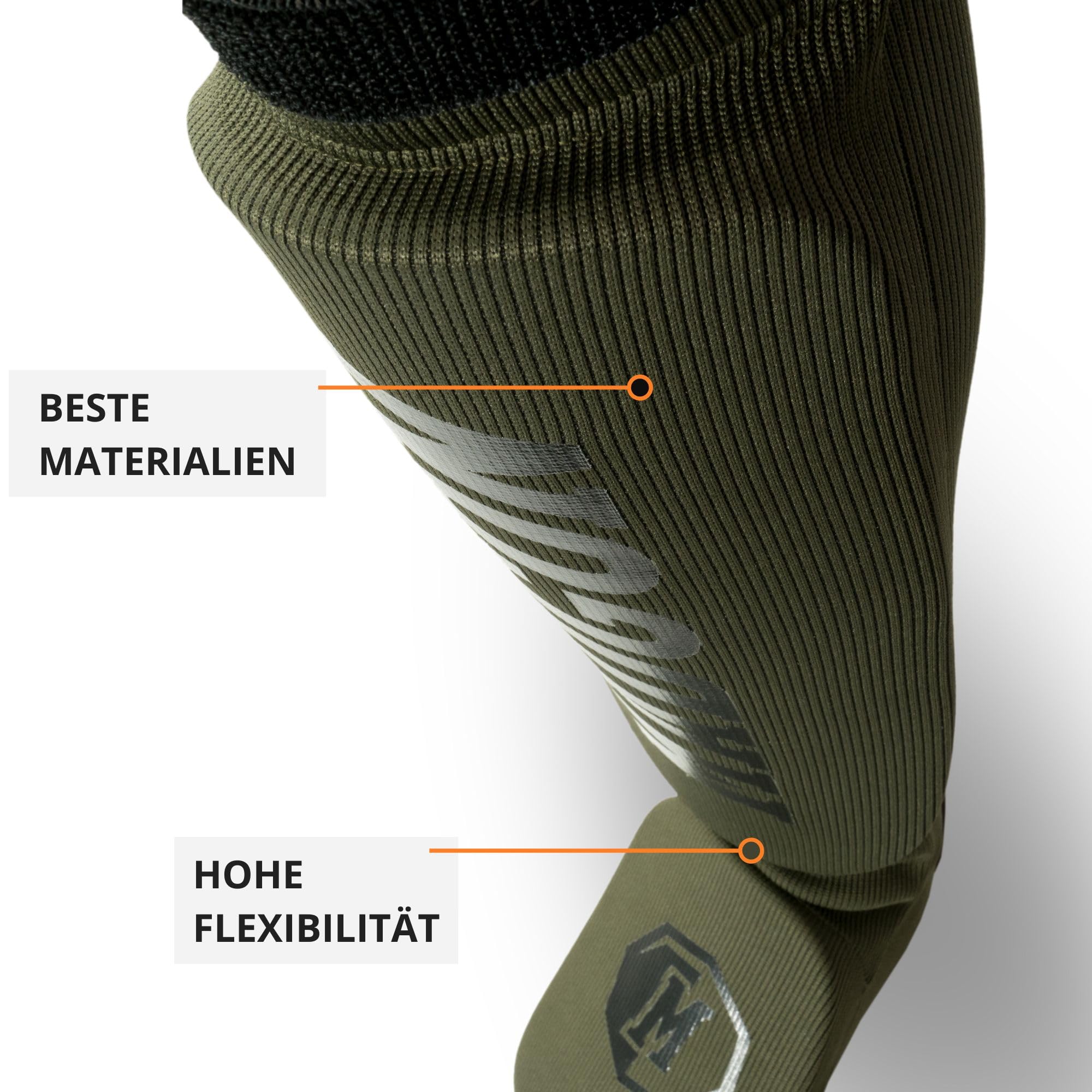 MADGON Schienbeinschoner mit perfektem Sitz und idealer Polsterung! Schienbein-Schutz mit geringer Schweißentwicklung. Beinschützer aus Stoff für Kampfsport, MMA, Kickboxen - 1 Paar inkl. Beutel!