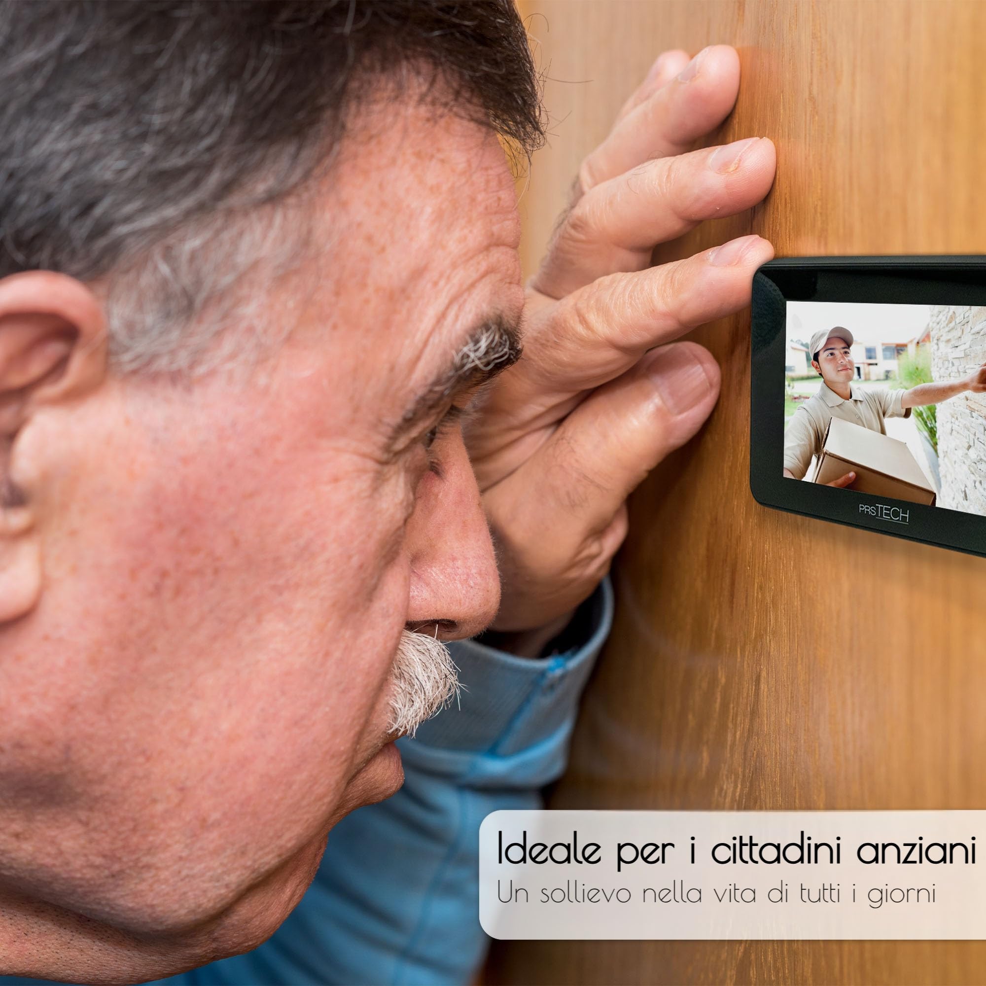 DoorCAM DC2 PLUS spioncino digitale elettronico per porta, telecamera 38mm a 110mm, Solo movimento