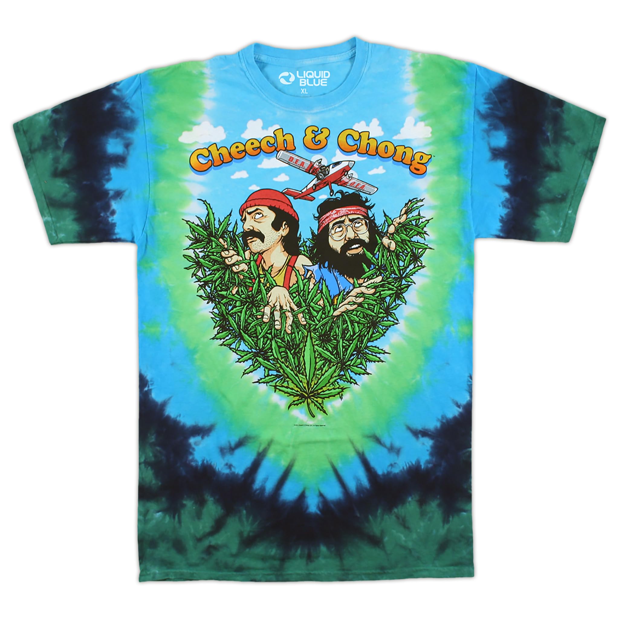 Liquid Blue Men's Cheech and Chong Field of Dreams T-Shirt, Multi, XXL