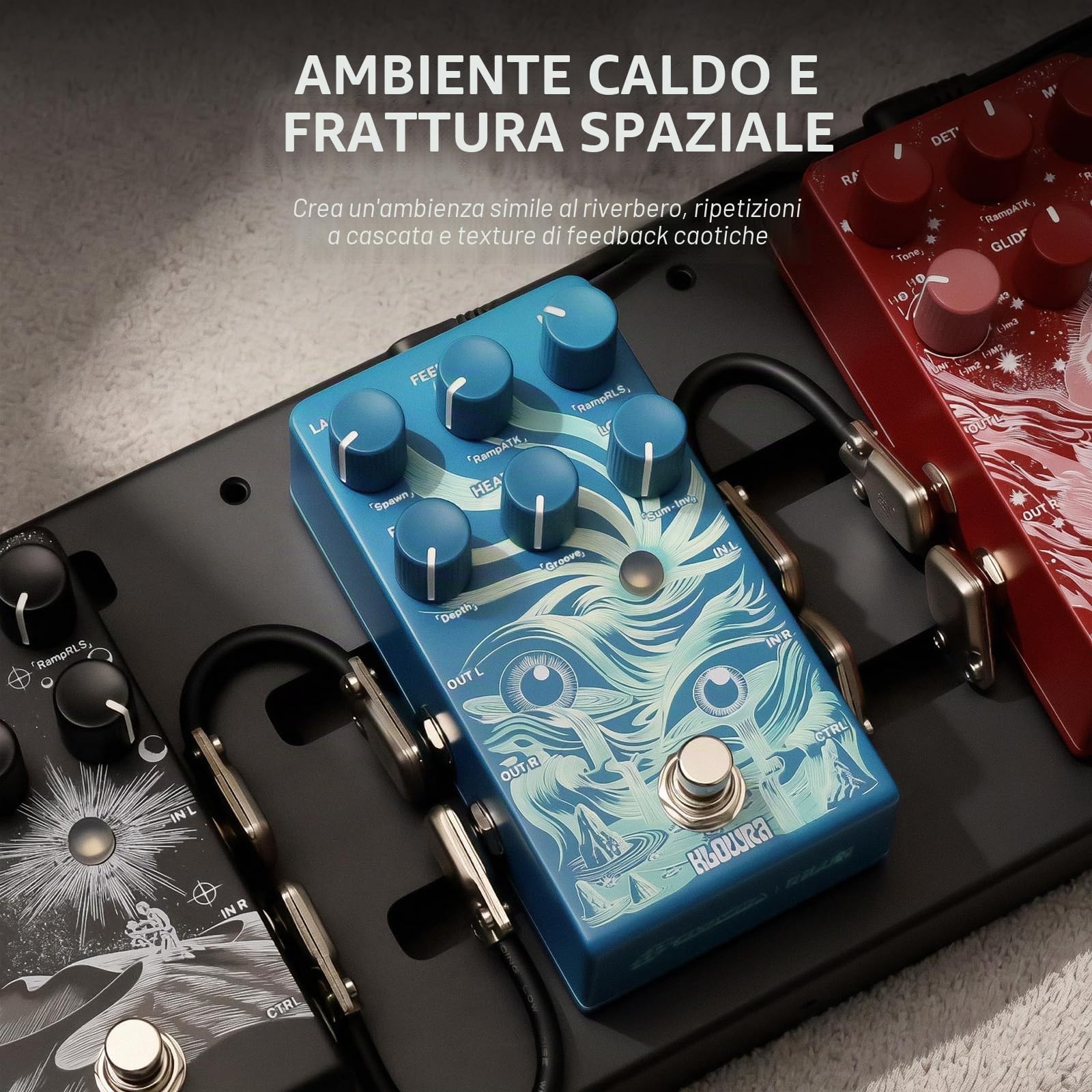 Rilum Multi-Head Delay Effetti Pedale