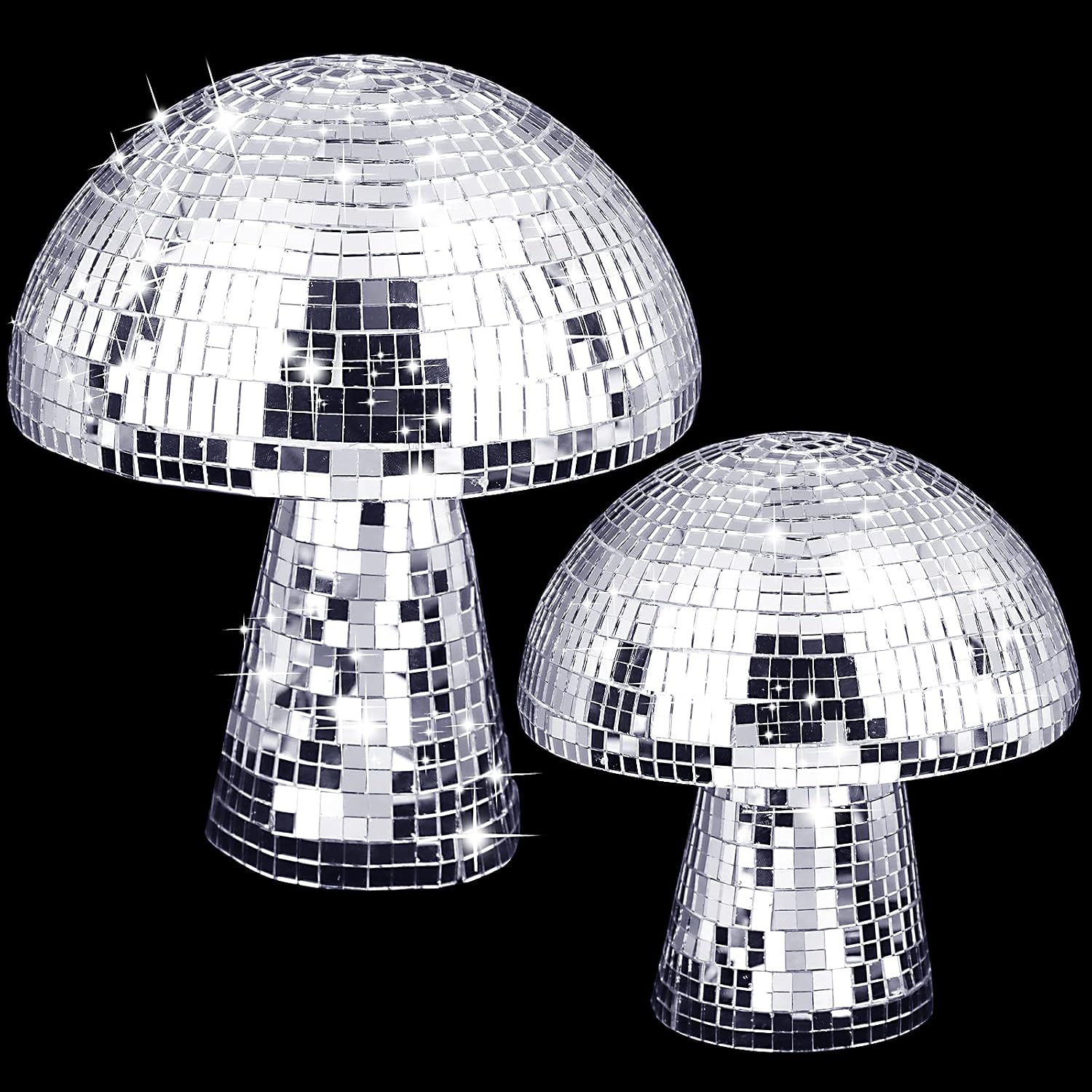 12-Inch Disco Ball Mirror Ball - Silver Mirror Party Decoration For DJ, Stage, Christmas & Events