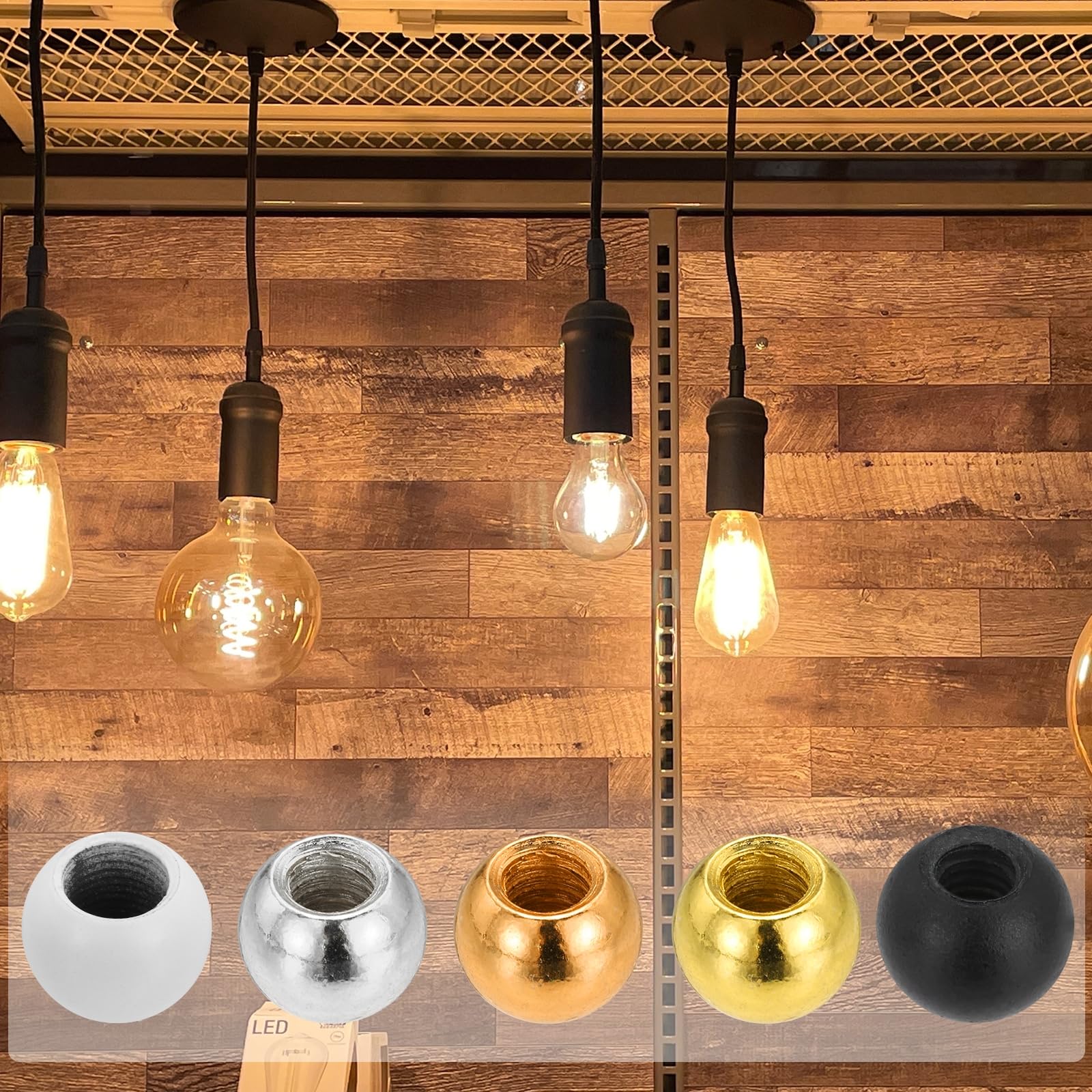 sourcing map 12 pomelli filettati a sfera M4 x 12 mm, in acciaio al carbonio, dadi a sfera, dadi a sfera, tappi per viti, decorazioni per lampade per illuminazione progetti fai da te, argento