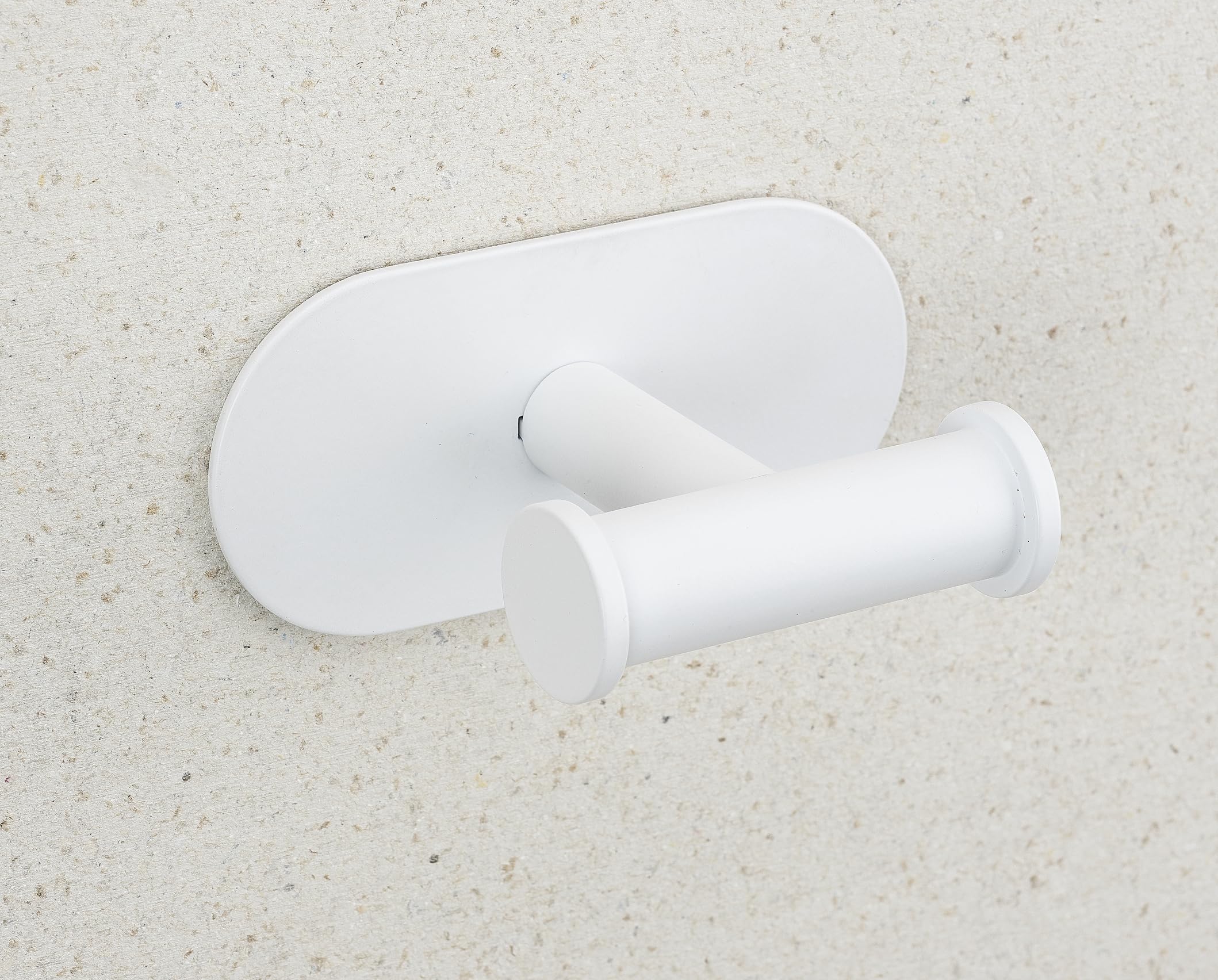 WENKO Turbo-Loc® Duo Orea biały matowy hak łazienkowy z podwójnym wieszakiem na ręczniki, stal nierdzewna, 10 x 4,5 x 6,5 cm, biały