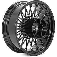 16x5。5 光泽黑色后轮轮圈胖子王辐条无管哈雷旅游 FLHR FLHRS FLHRC 路王 FLHX 街头滑翔 FLTR 路滑翔 FLHT FLHTC Electra Glide FLHTK Ultra Limited 2009-2023