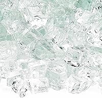 Vista 29 de American Fireglass vidrio para fuego de 10 libras con vidrio para hogar y vidrio para brasero, Transparente