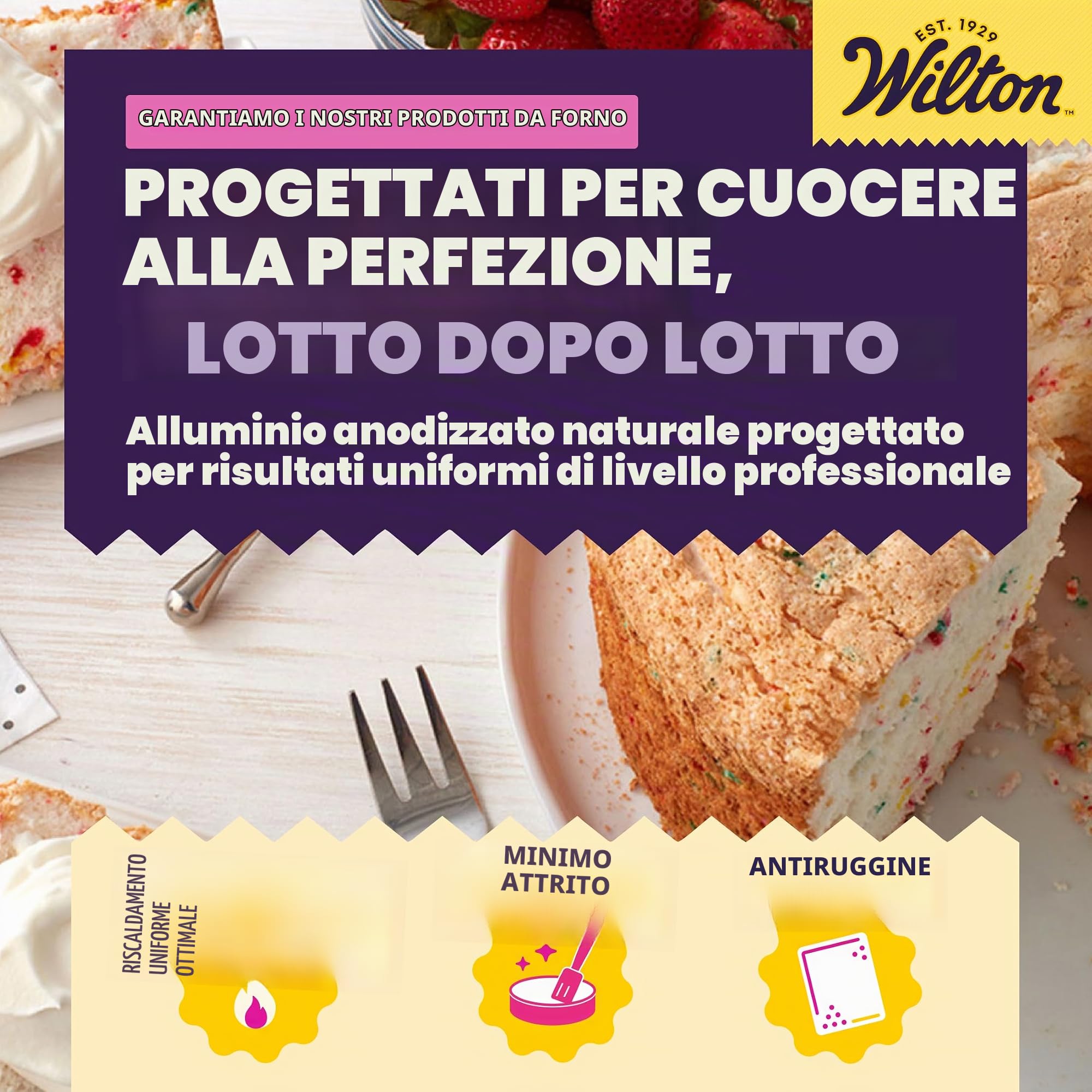 Wilton 2105-2525 Stampo Angel Food, Alluminio, Multicolore, 14.15x25.55x26.19 cm
