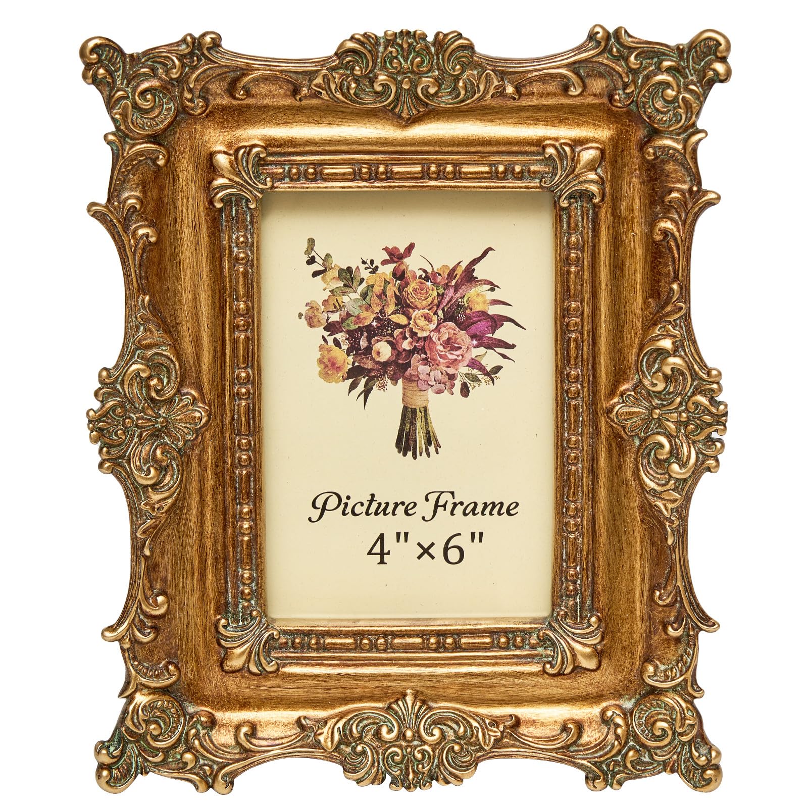 Amazon.com - JANDERART Vintage Picture Frame 4x6 Inch, 4 by 6