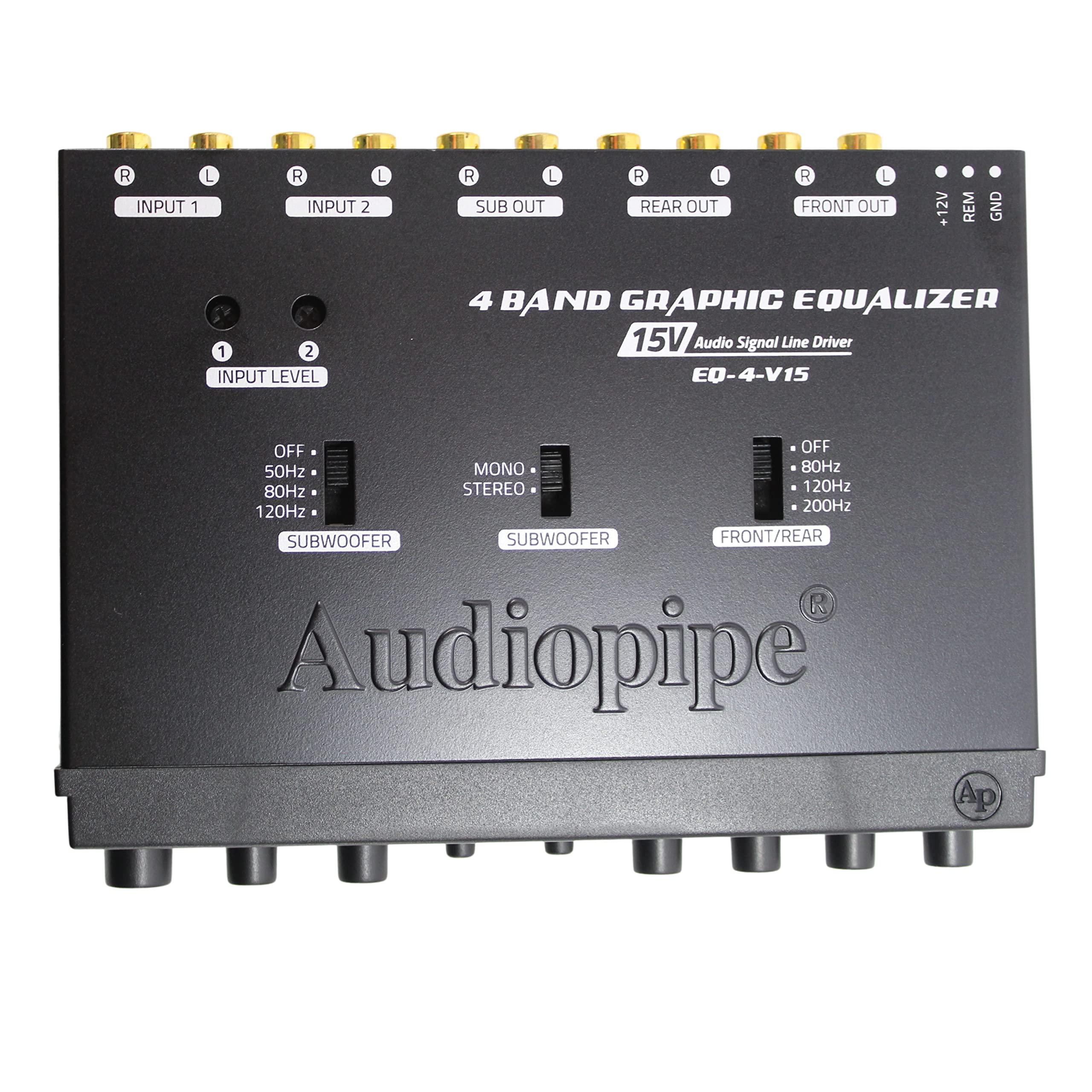 Audiopipe EQ4V15 4 Band Graphic Eq