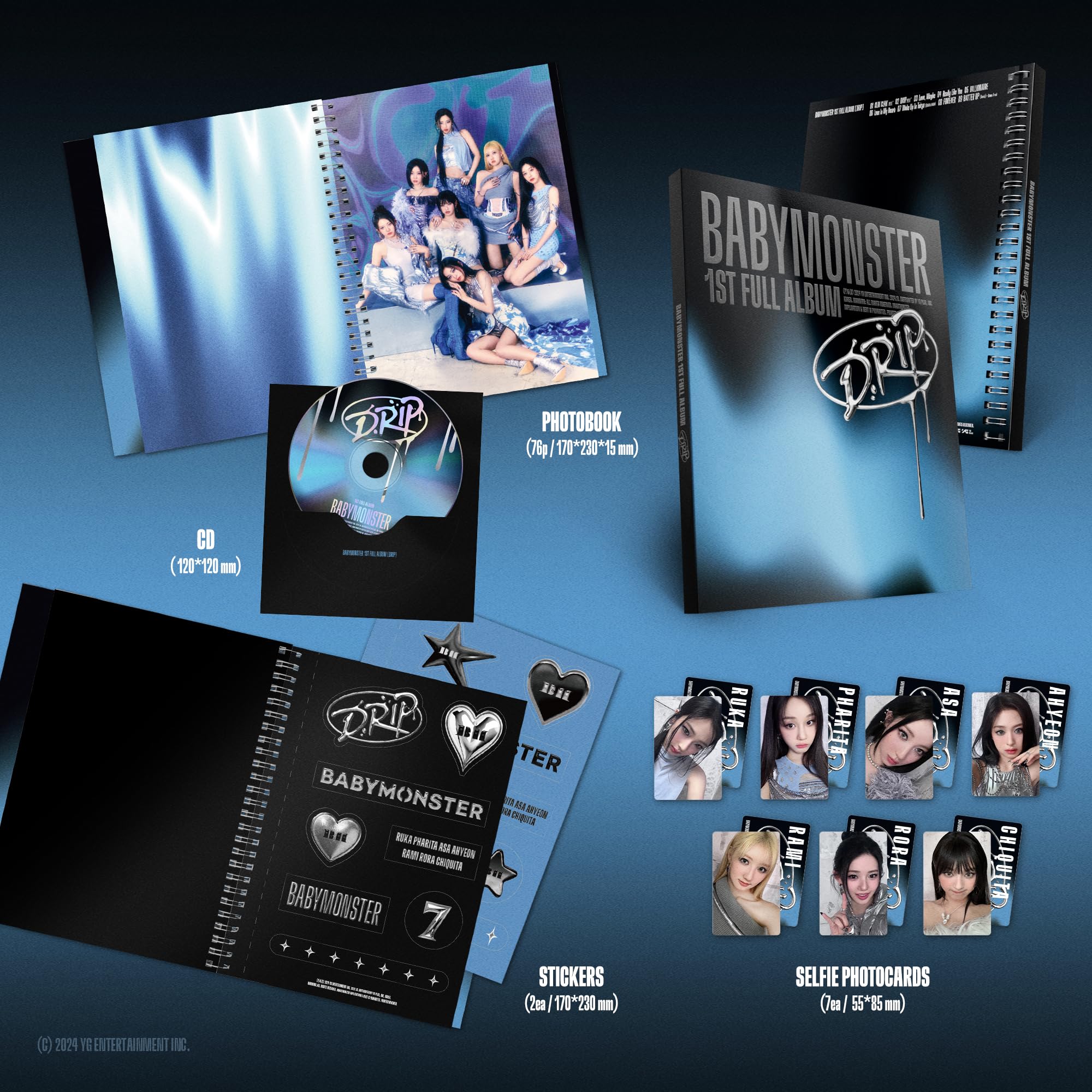 Amazon.co.jp: [ BINDER Ver. ] BABYMONSTER - 1st FULL ALBUM [ DRIP 