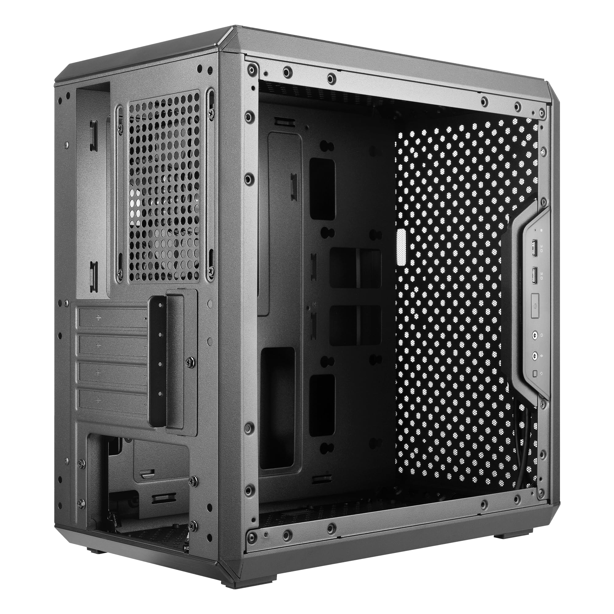 Cooler Master Q300L Verre trempé Boîtier PC, Noir, ATX