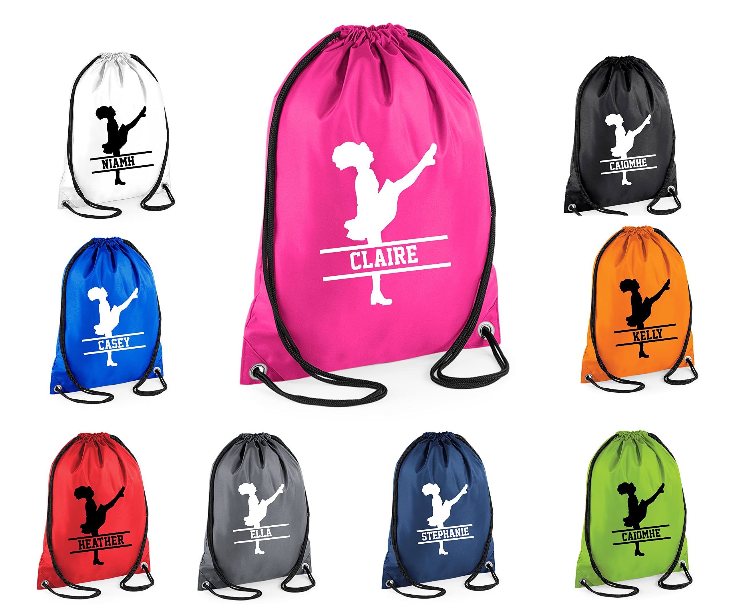 Personalised Name SPLIT Irish Dance Drawstring Bag School Custom Name Dancer Gaelic