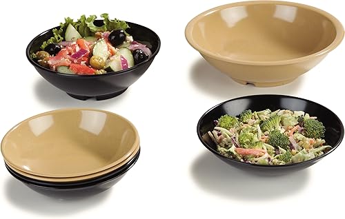 Miniatura 7 de Carlisle FoodService Products 800B03 - Ensaladera de melamina, 27 onzas, color negro (paquete de 2)