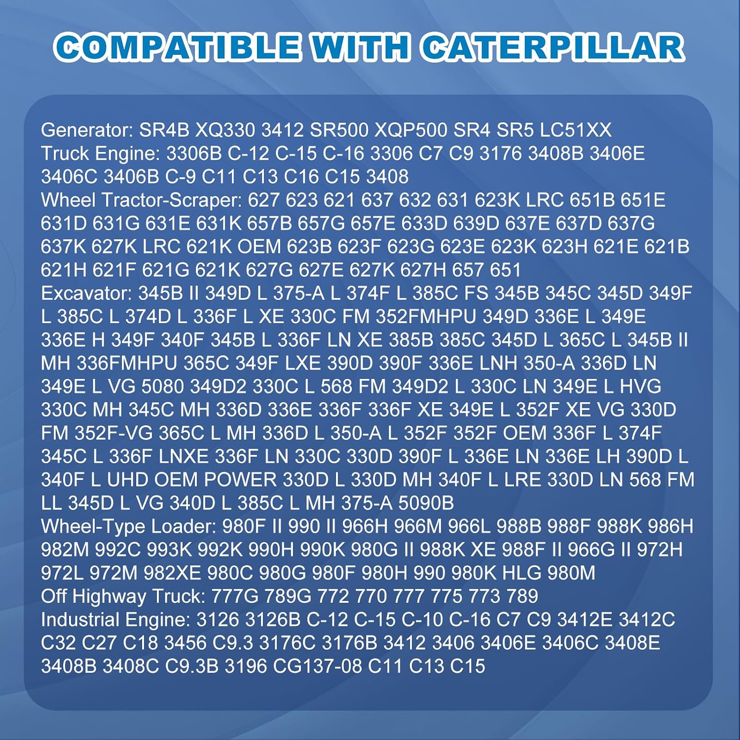 1R1808 Oil Filter Compatible with Caterpillar CAT Excavator 3406B 3408 3412C 3412 3306B Replaces 1R0716 1R-1808 275-2604 1R-0716 1W-2660 249-2347 LF691A Oils Fuel Water Separator Filter