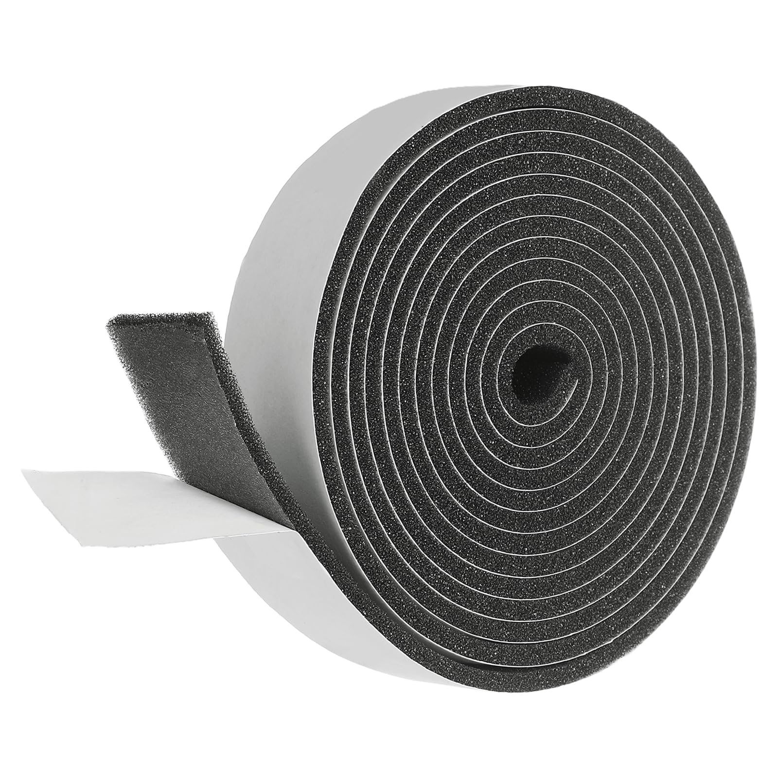 sourcing map Weather Stripping Door Seal, 20mm x 3mm Adhesive Foam Tape Seal Soundproof Insulation Strips for Door Frame Window Gaps (6.5 Feet)