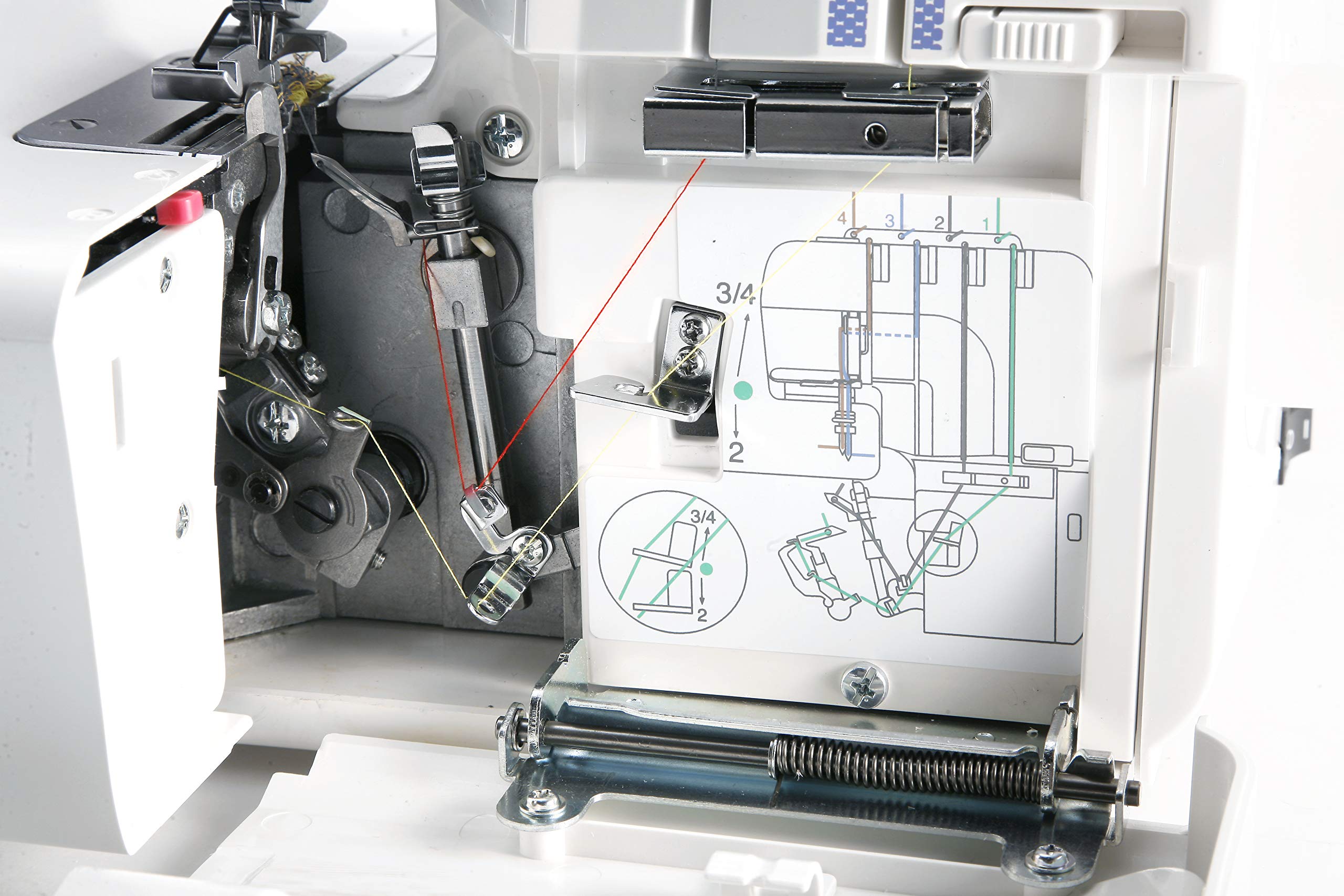Alfa Profesional 8703 - Máquina de Coser Overlock, Color Blanco