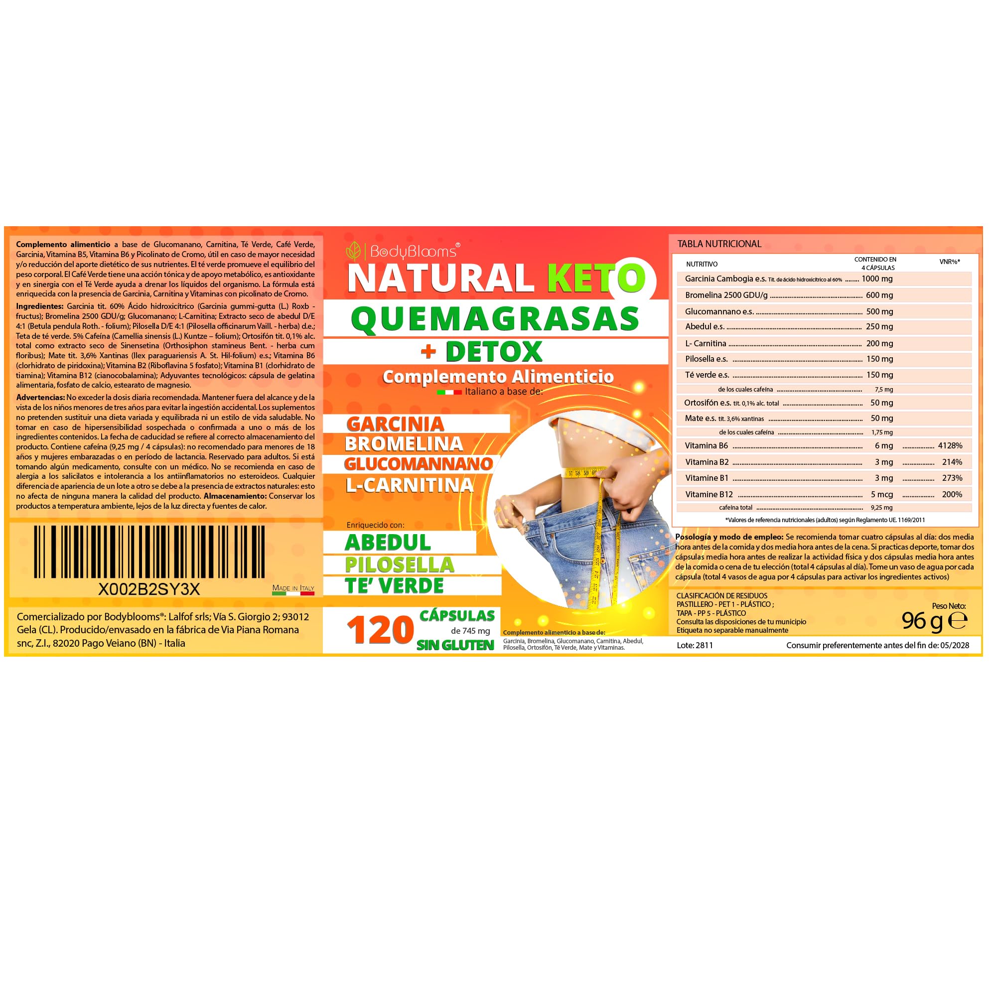 Quemagrasas potente para adelgazar + detox adelgazante potente NUTREA PRO® 120 pastillas para adelgazar muy rapido con l carnitina, Garcinia cambogia y 13 plantas quema grasas potente y rapido
