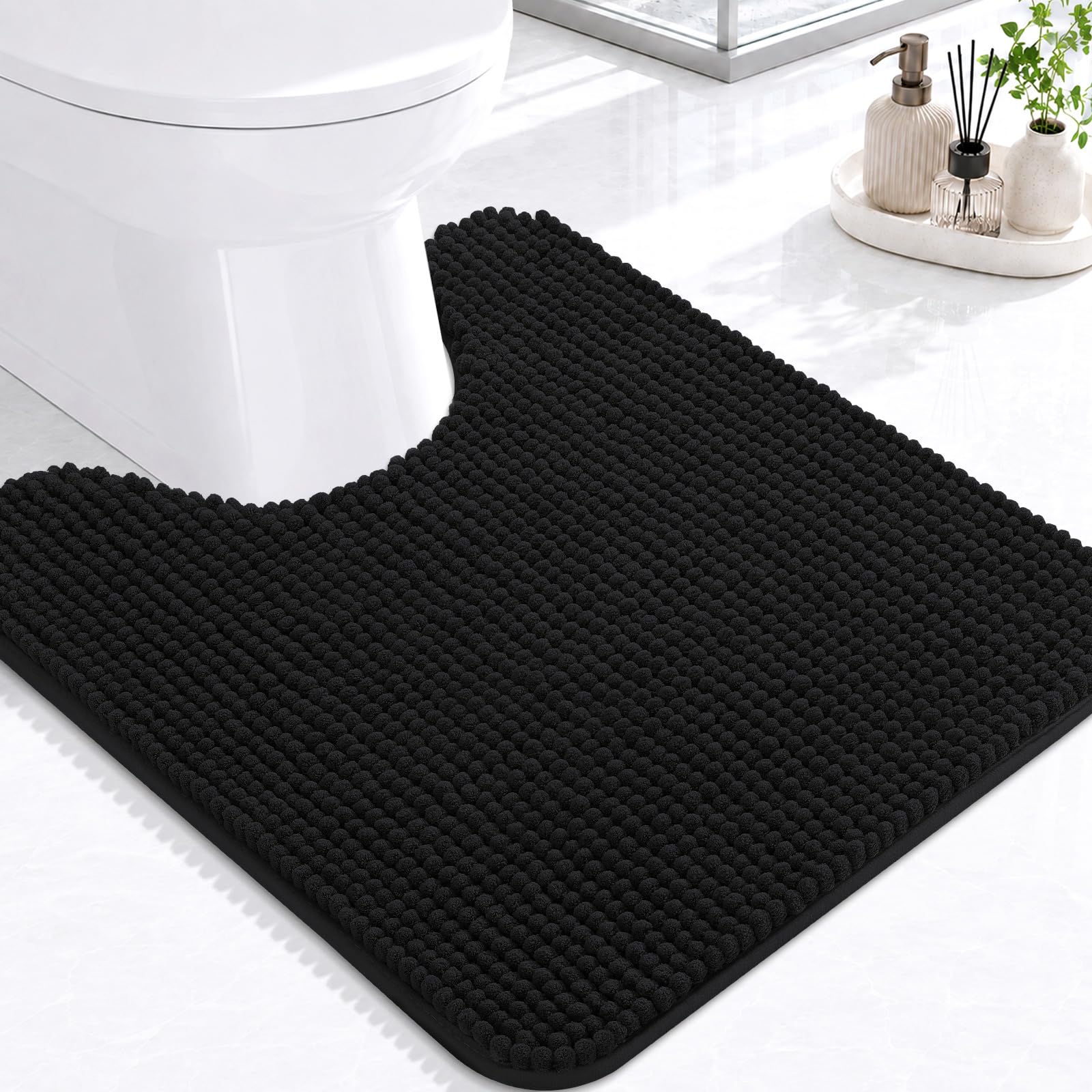 Arotive Chenille Toilet Rug U-Shaped 24x20