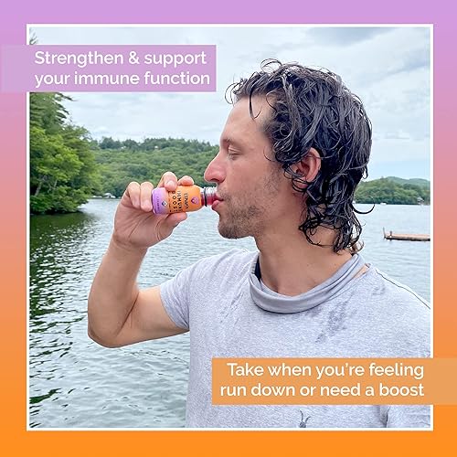 Miniatura 4 de Ethan's Disparos orgánicos de refuerzo inmunológico, sabor a saúco. Siéntete mejor. Apoyo a la inmunidad, hecho con fruta real, vitamina C, vitamina