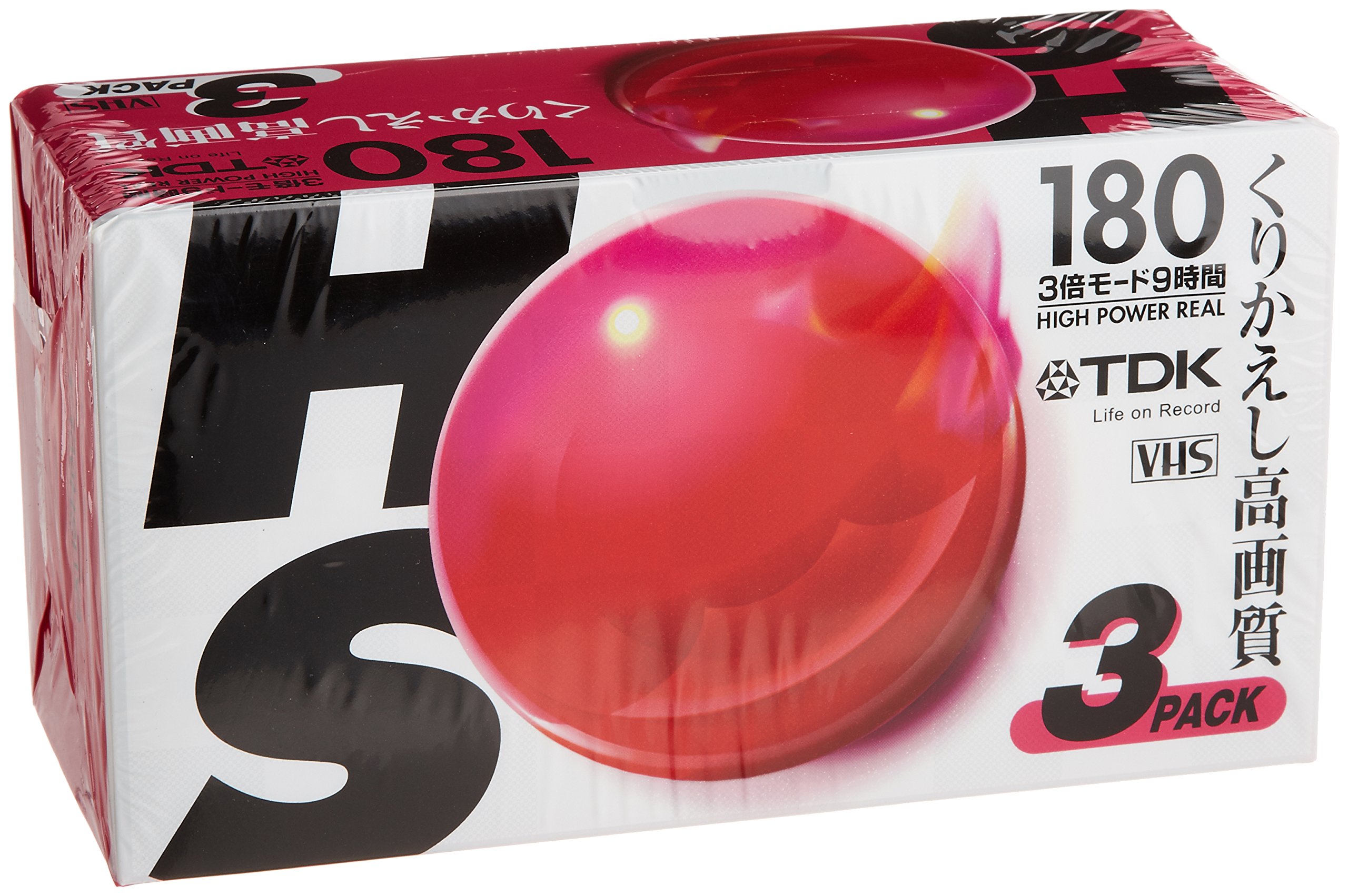 Amazon | TDK VHS スタンダード 180分録画 3本パック [T-180HSUX3