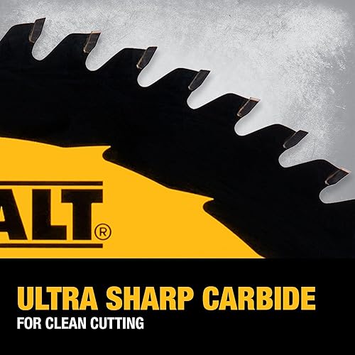 Miniatura 4 de DEWALT Hoja de sierra ingletadora de 10 pulgadas, paquete de 2, combo de uso general 40T y 60T (DWA110CMB)